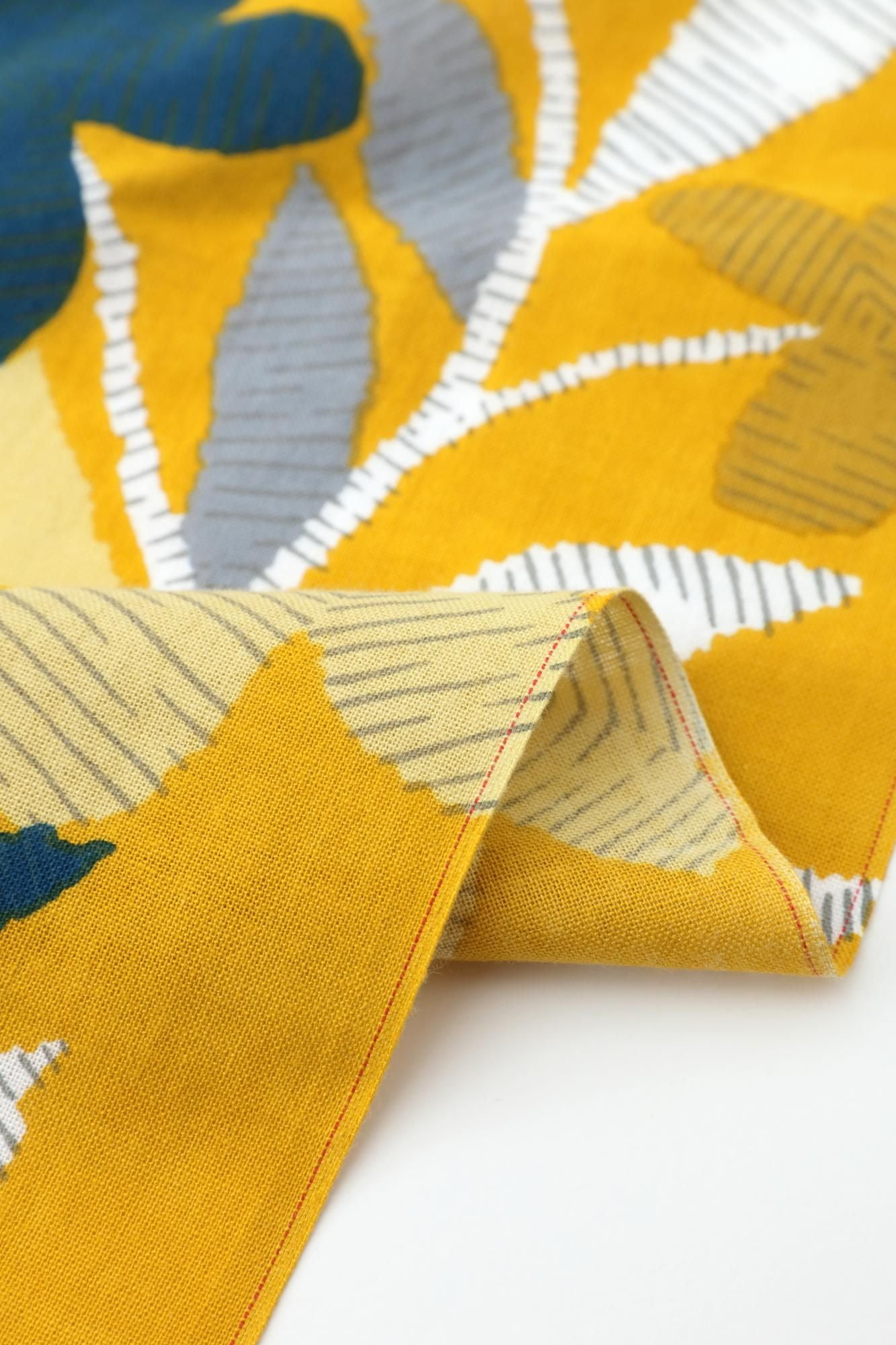 ISE棉花纺织品Tenugui(Himetake) / Woodblock(Mokuhan)Yamabukicha