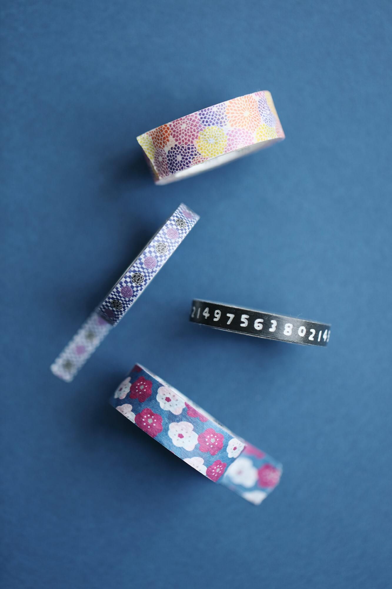 【官網限定】SOU・SOU×mt圖案紋樣・紙膠帶/冰雹與花紋