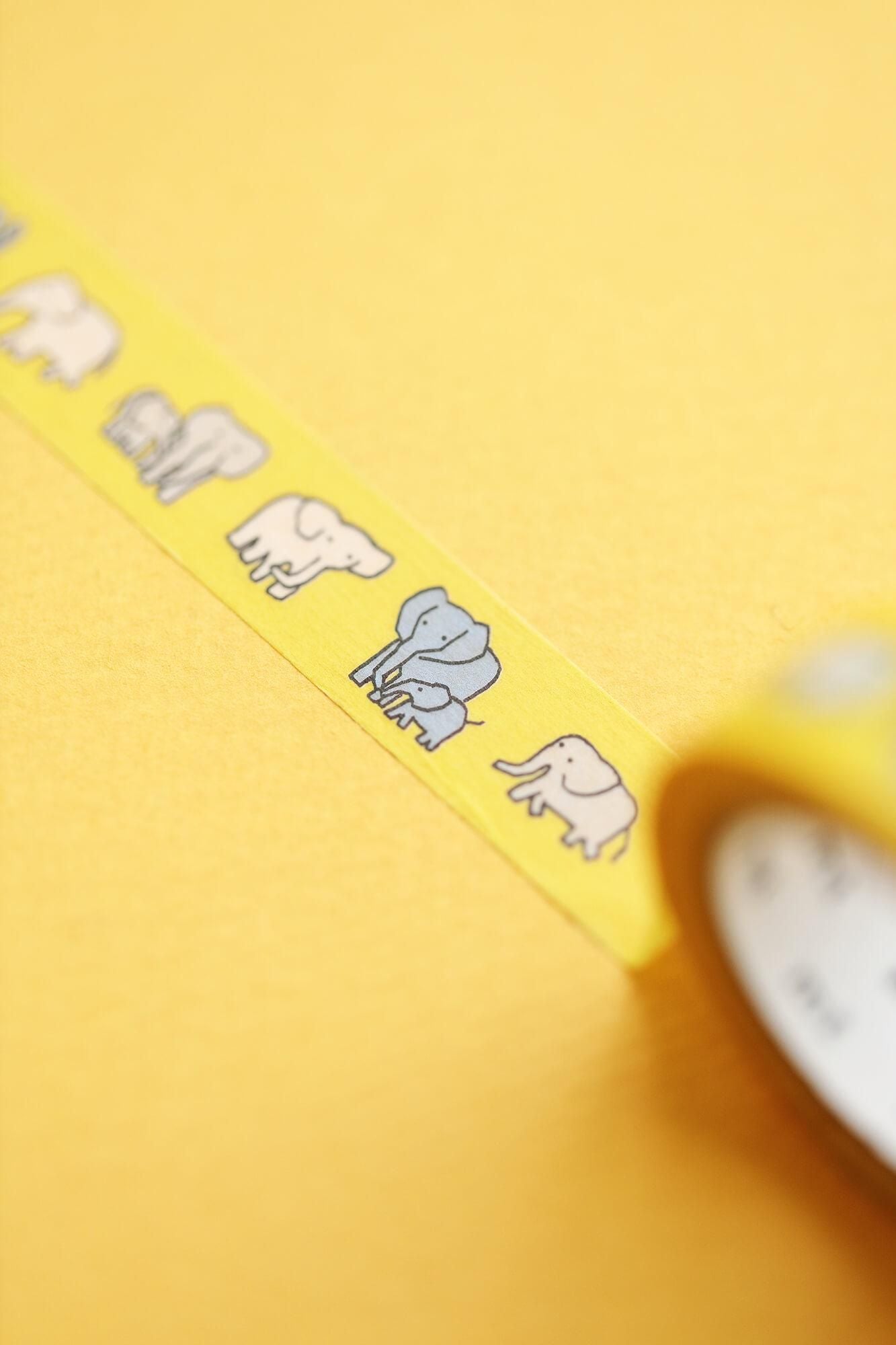 SOU・SOU×mt テキスタイル・マステ/ぞう【1.5cm幅】