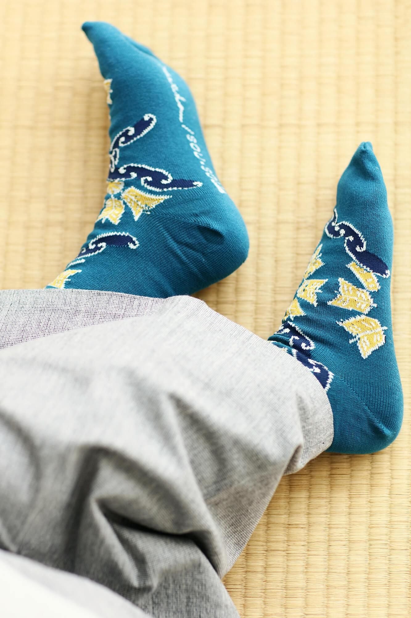 Tabi-Unterteil (normale Länge) / Verknüpftes Pfeilradmuster (Kantatsuri Yagurumamon) Kopie (Utsushi)