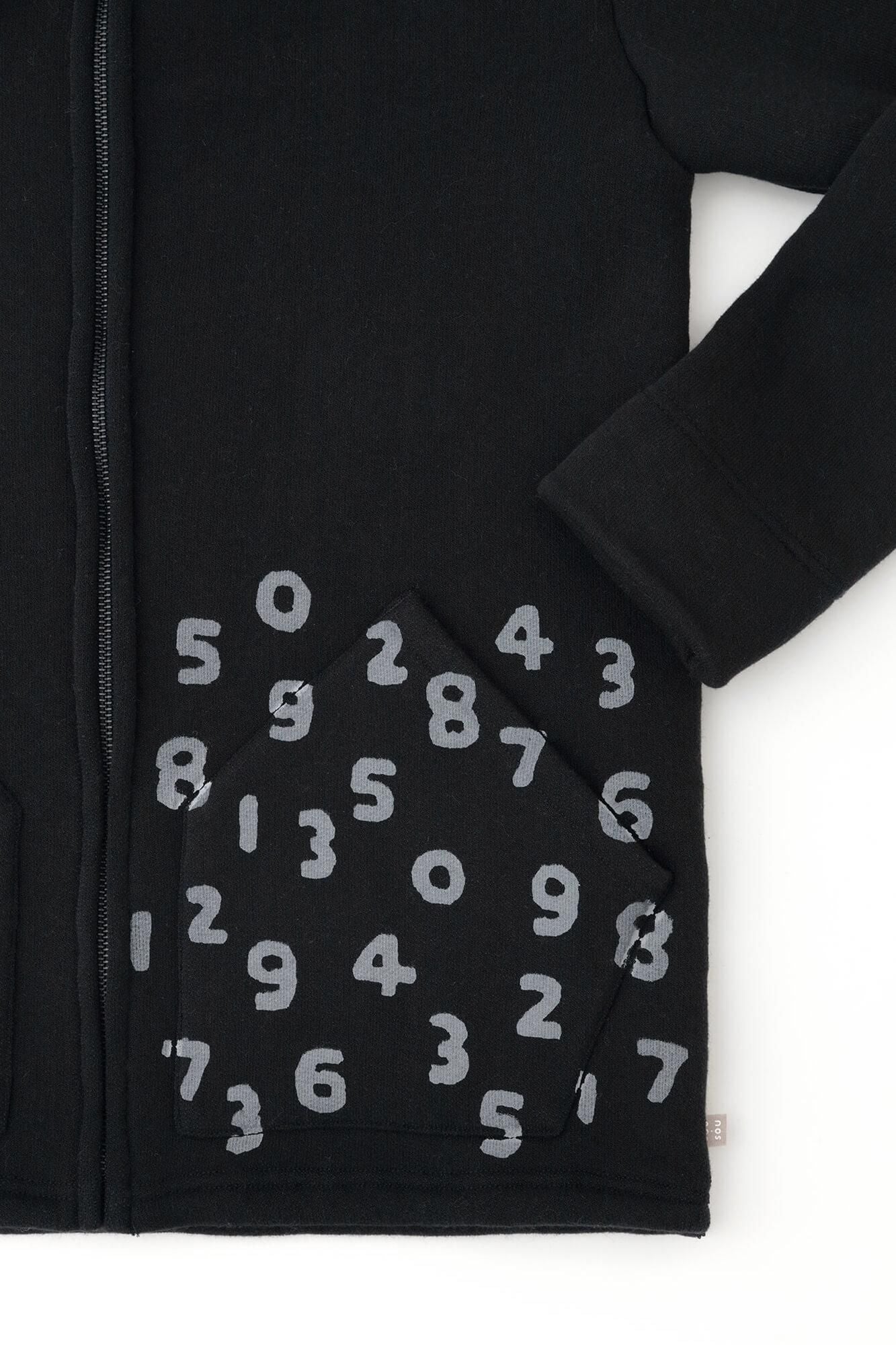 【官網限定】內仿毛針織 連帽外套/藍黑色