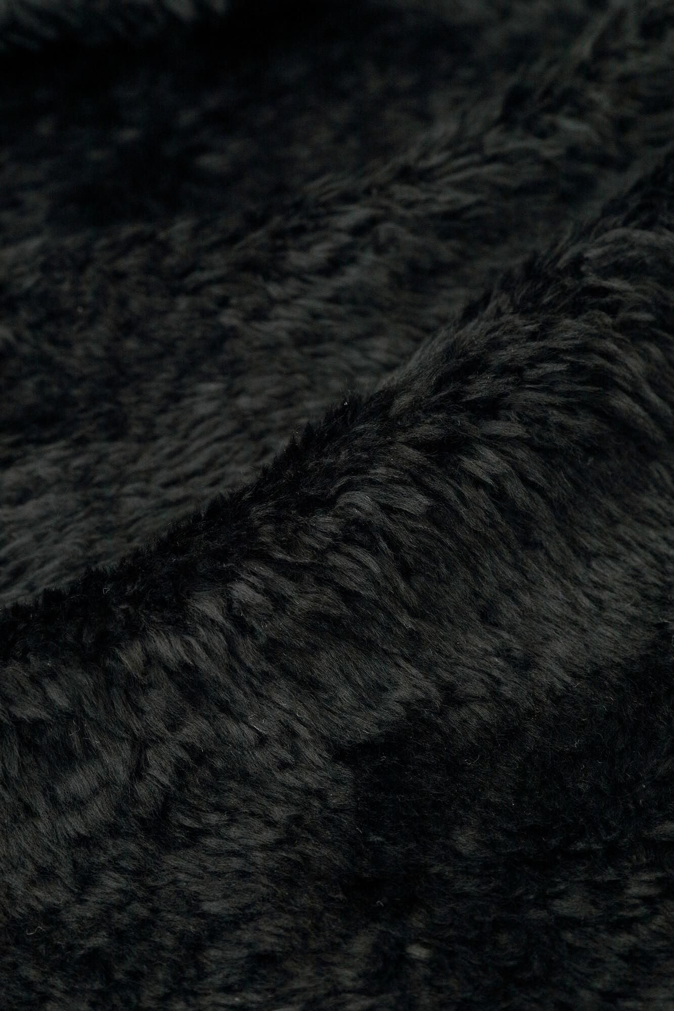 【online한정】보아 니트 후드/검은색