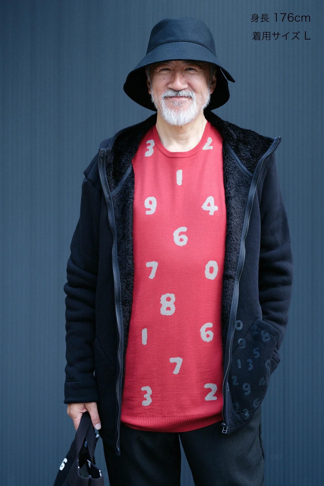 【online한정】보아 니트 후드/검은색