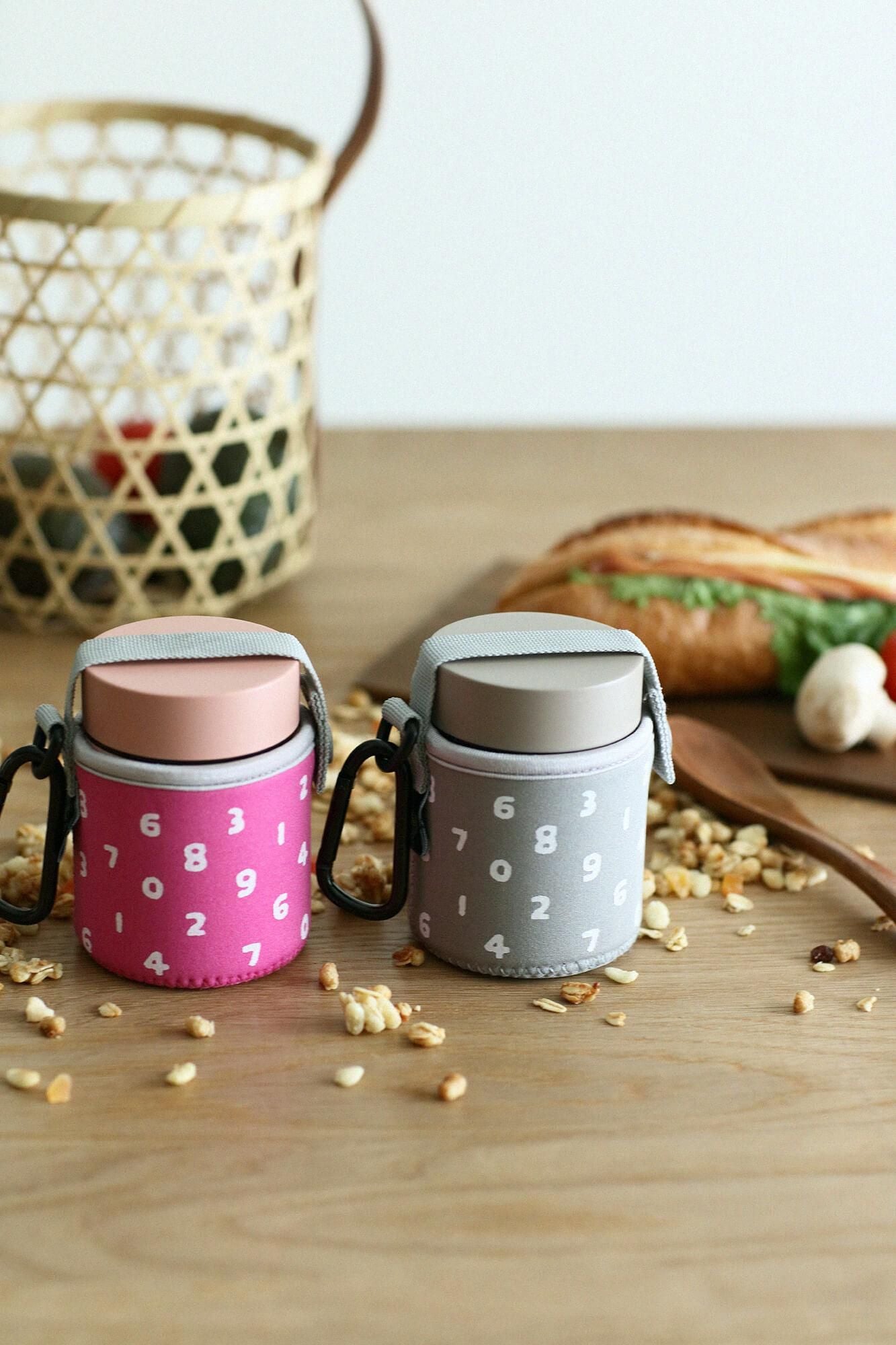 SOU・SOU×POKETLE ポケトル160 スープボトル 専用カバー カラビナ付/ピンク