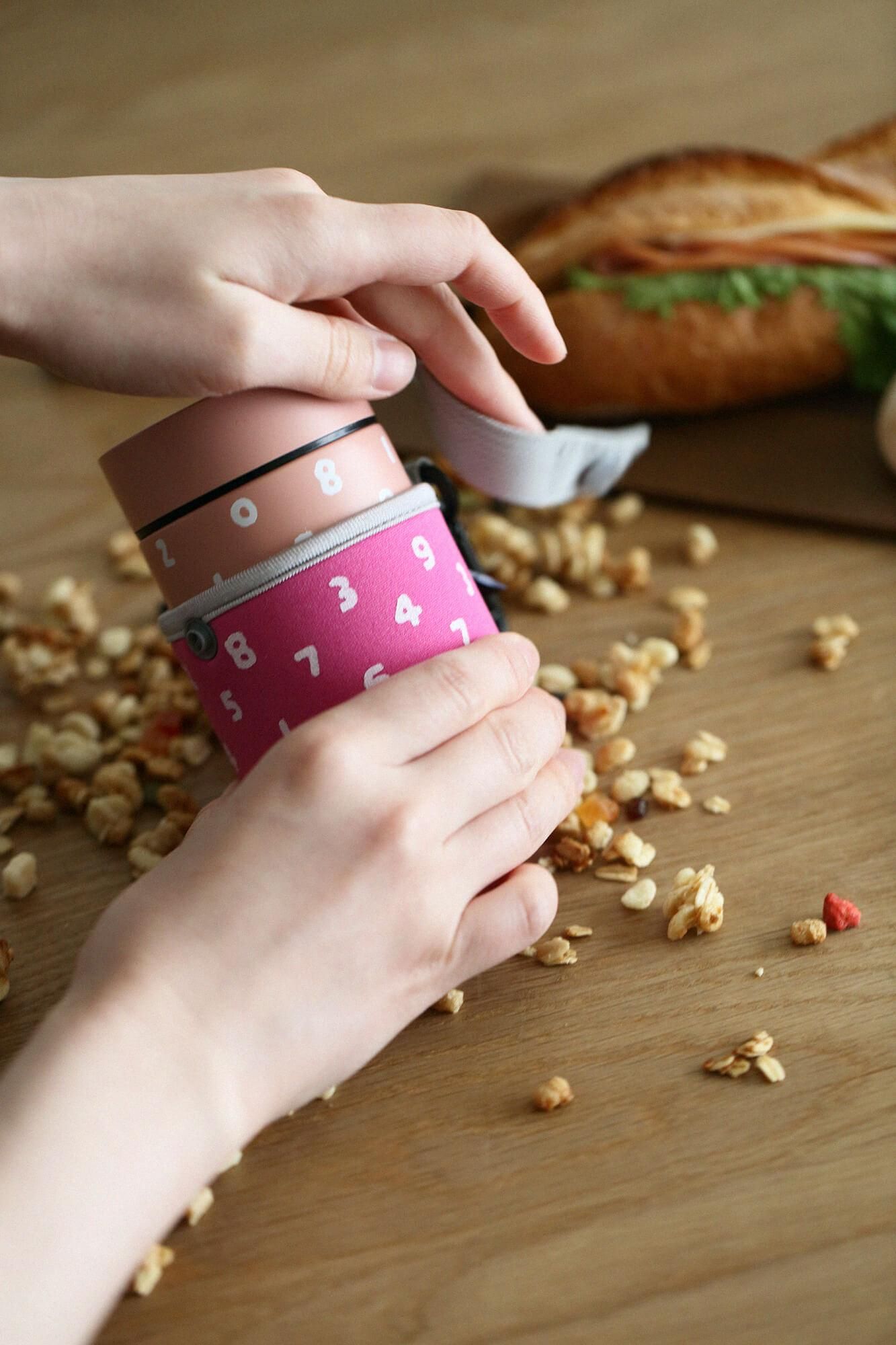 SOU・SOU×POKETLE 160 SOUP BOTTLE(Matte)/ PEACH PINK