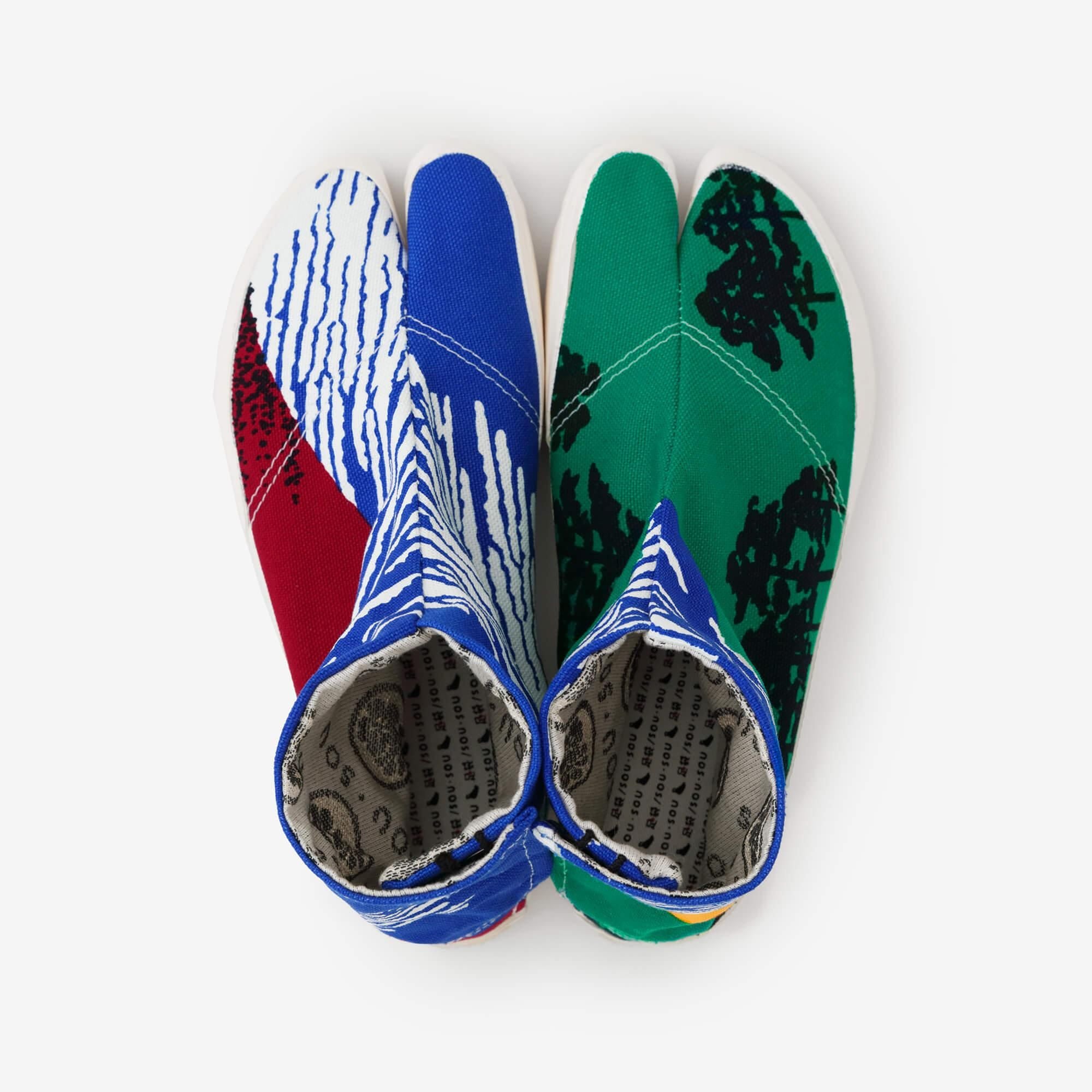 Split Toe Tabi Shoes / Red Fuji