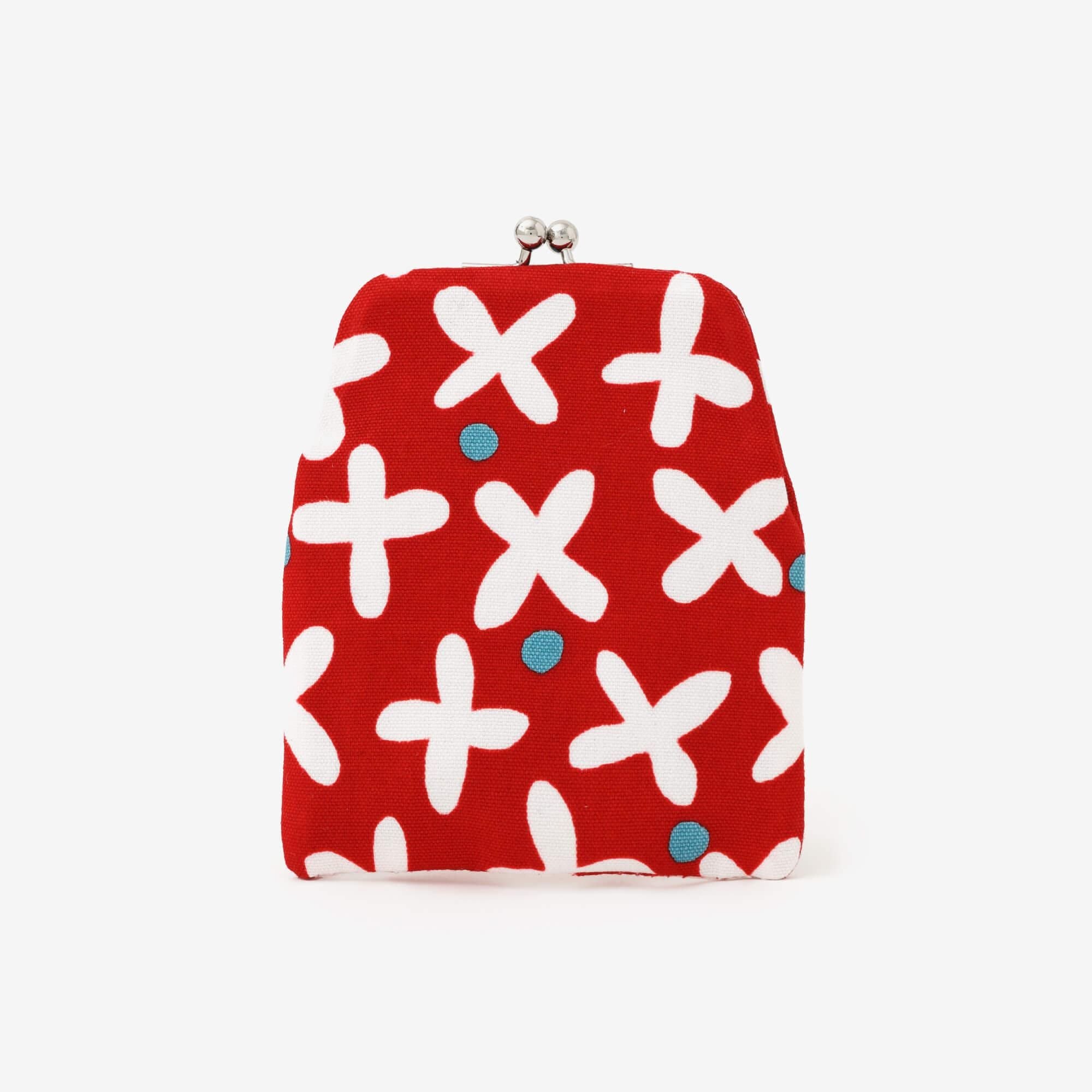 12號帆布 軟 迷你口金包/蘿蔔草