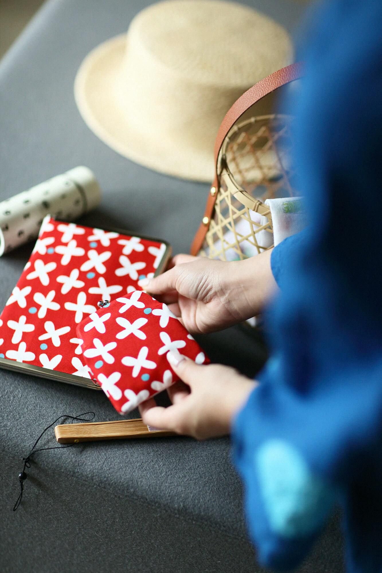 12號帆布 軟 迷你口金包/蘿蔔草