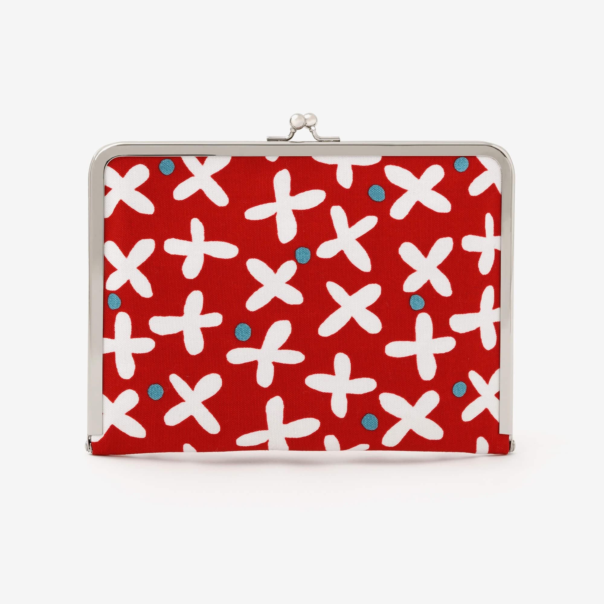 12號帆布 軟 文庫本口金包/蘿蔔草