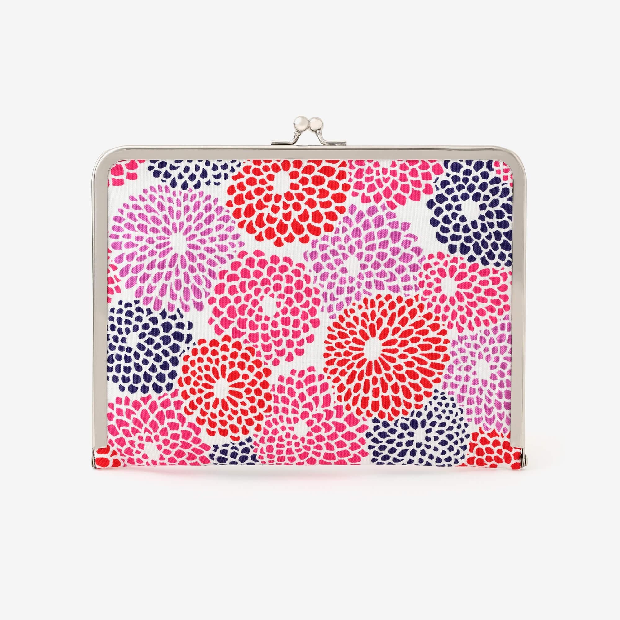 No.12 Canvas Soft Gamaguchi for Paperback / Chrysanthemum