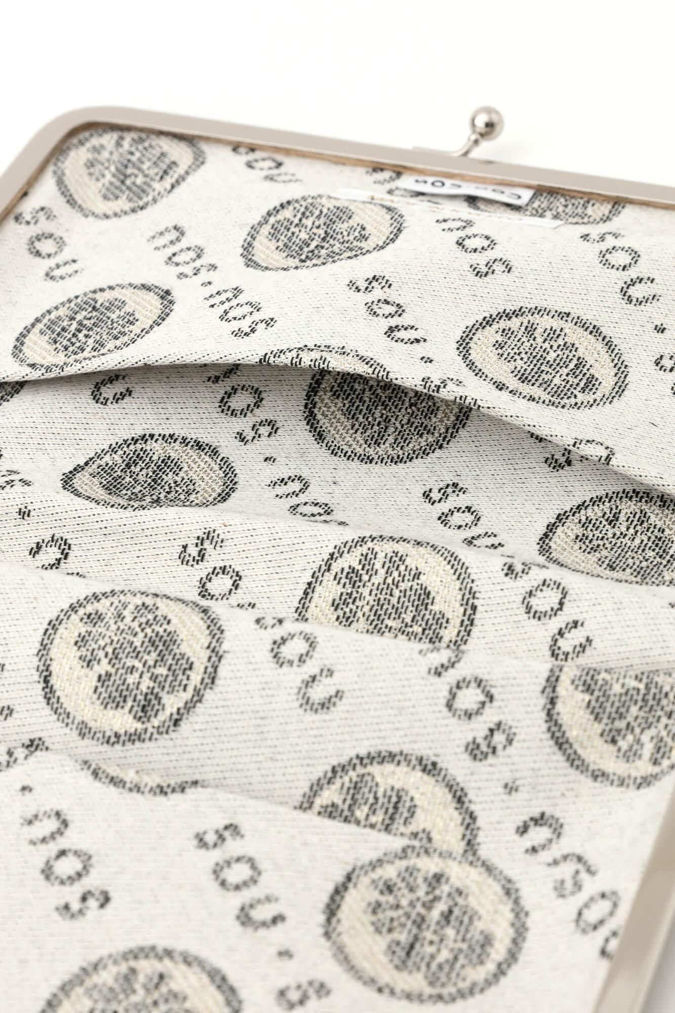 No.12 Canvas Soft Gamaguchi for Paperback / Chrysanthemum