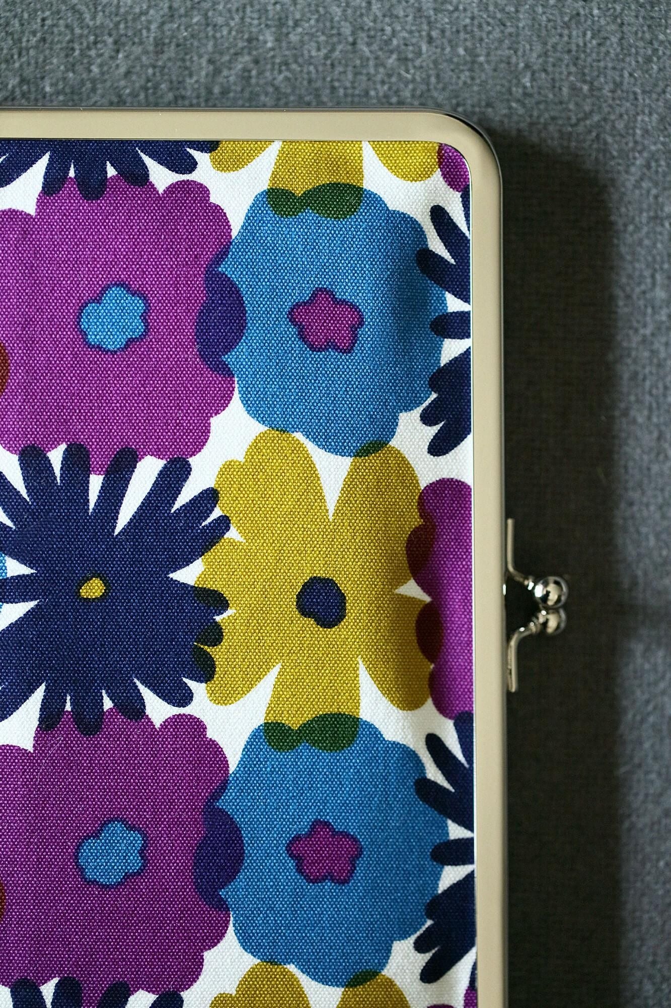 12號帆布 軟 文庫本口金包/落落大方繽紛