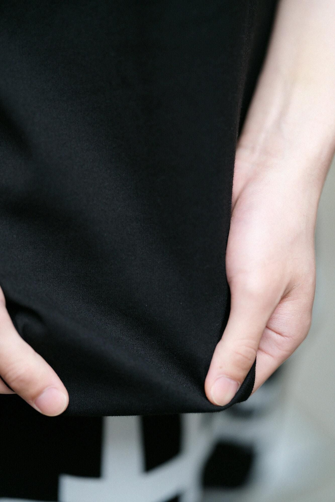 高島縮棉 40/40風靡 上衣/黑色