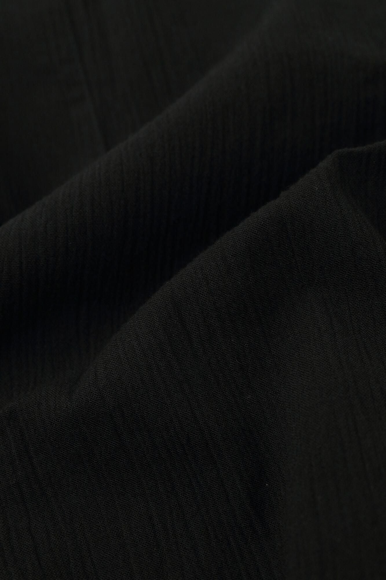 高島縮棉 20/20 細腿褲/黑色