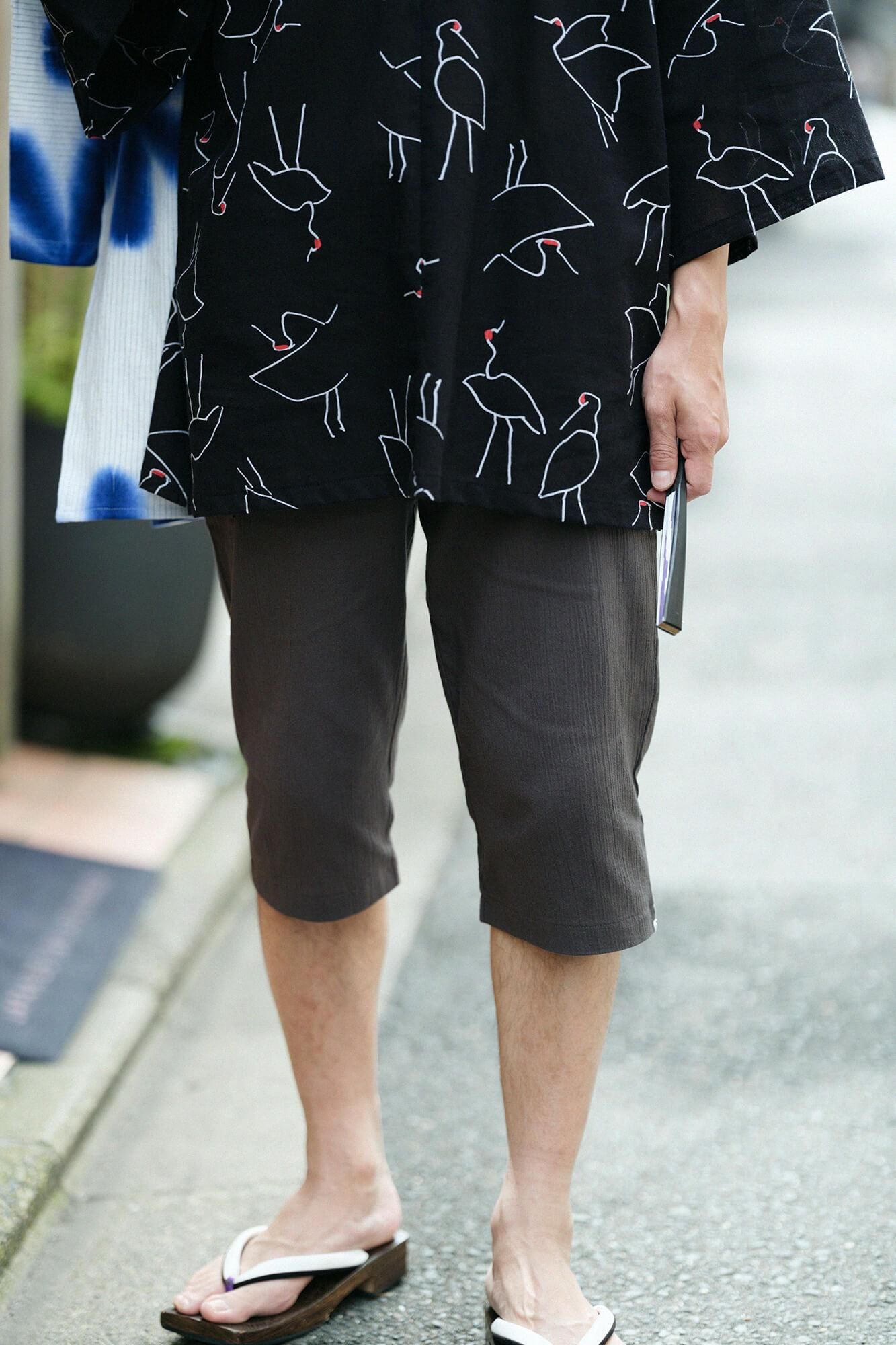 Chizimi Cotton 20/20 Skinny Pants / Dark Grey