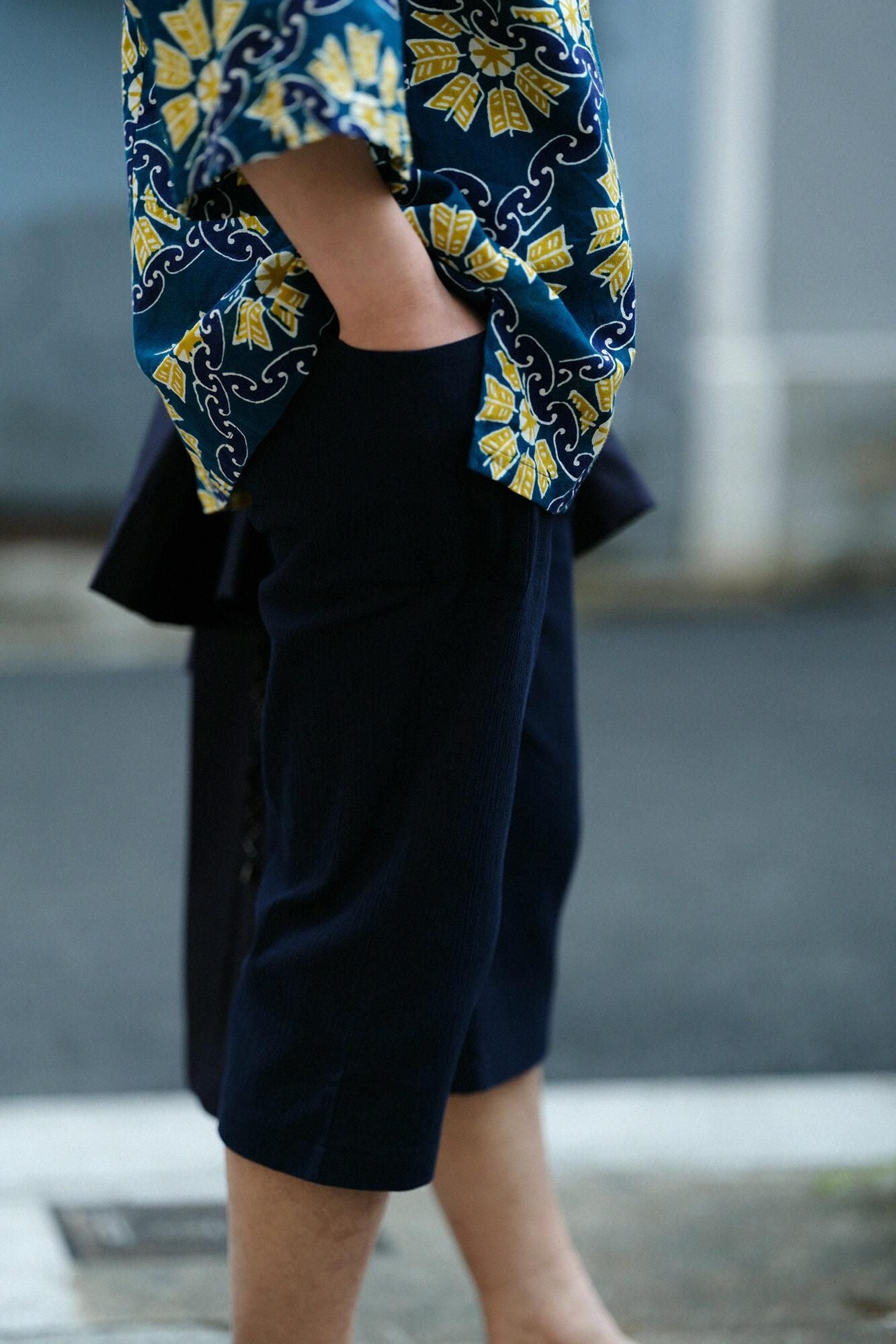 Chizimi Cotton 20/20 Skinny Pants / Dark Blue