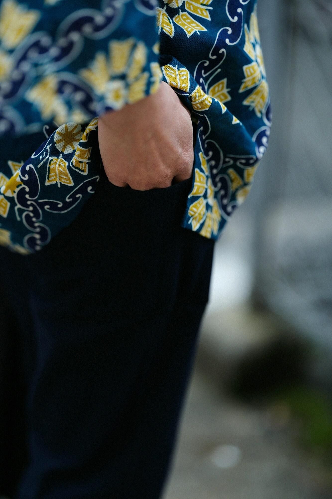 Chizimi Cotton 20/20 Skinny Pants / Dark Blue