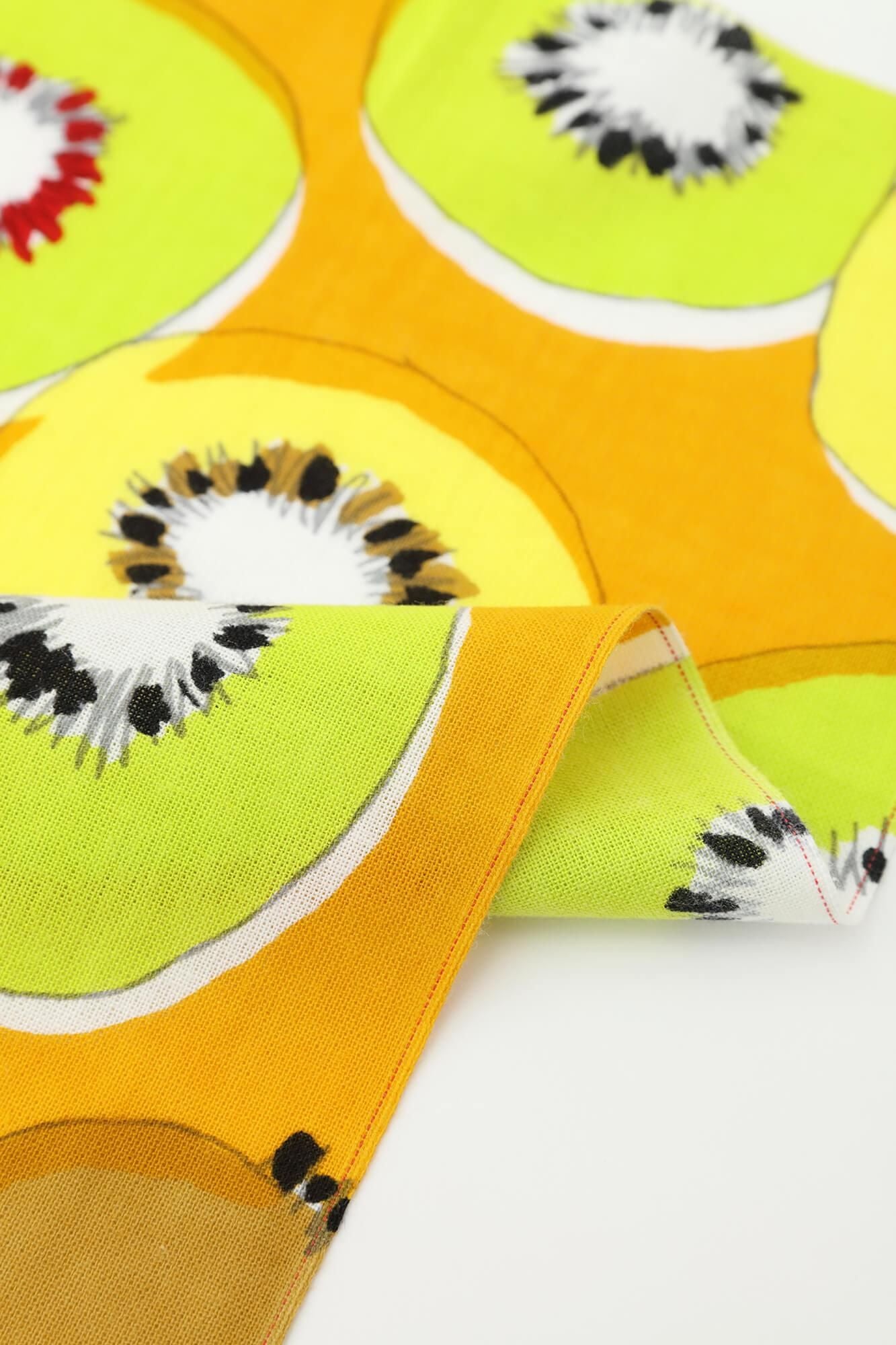 Ise Momen Textil-Tenugui (Hime-Länge)/Kiwi