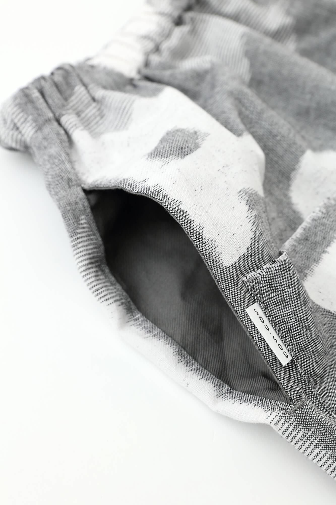 Kurume Kasuri Fold Monpe/Hanagasane Mokuhai