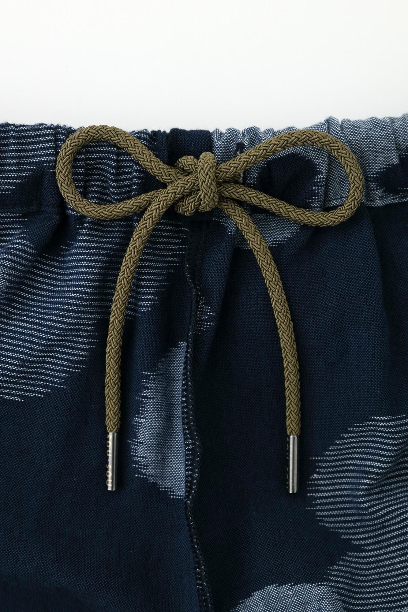 久留米織 工人褲/疊花 軍藍色