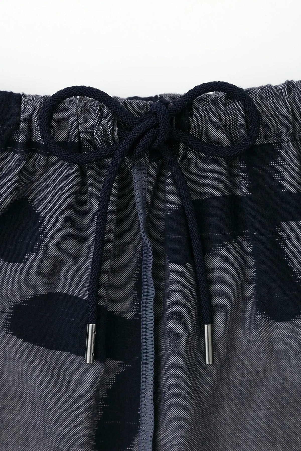 Kurume Kasuri Fold Monpe/Satoyama Dunkelblau
