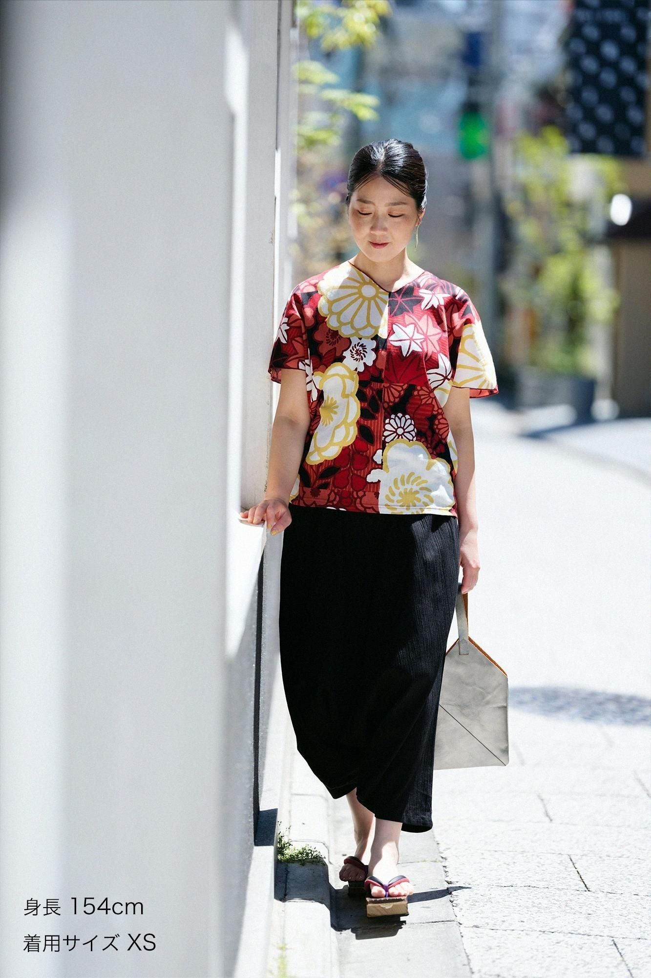 【net限定】高島縮 20/20 富士(ふじ) 2.0/濡羽色(ぬればいろ)