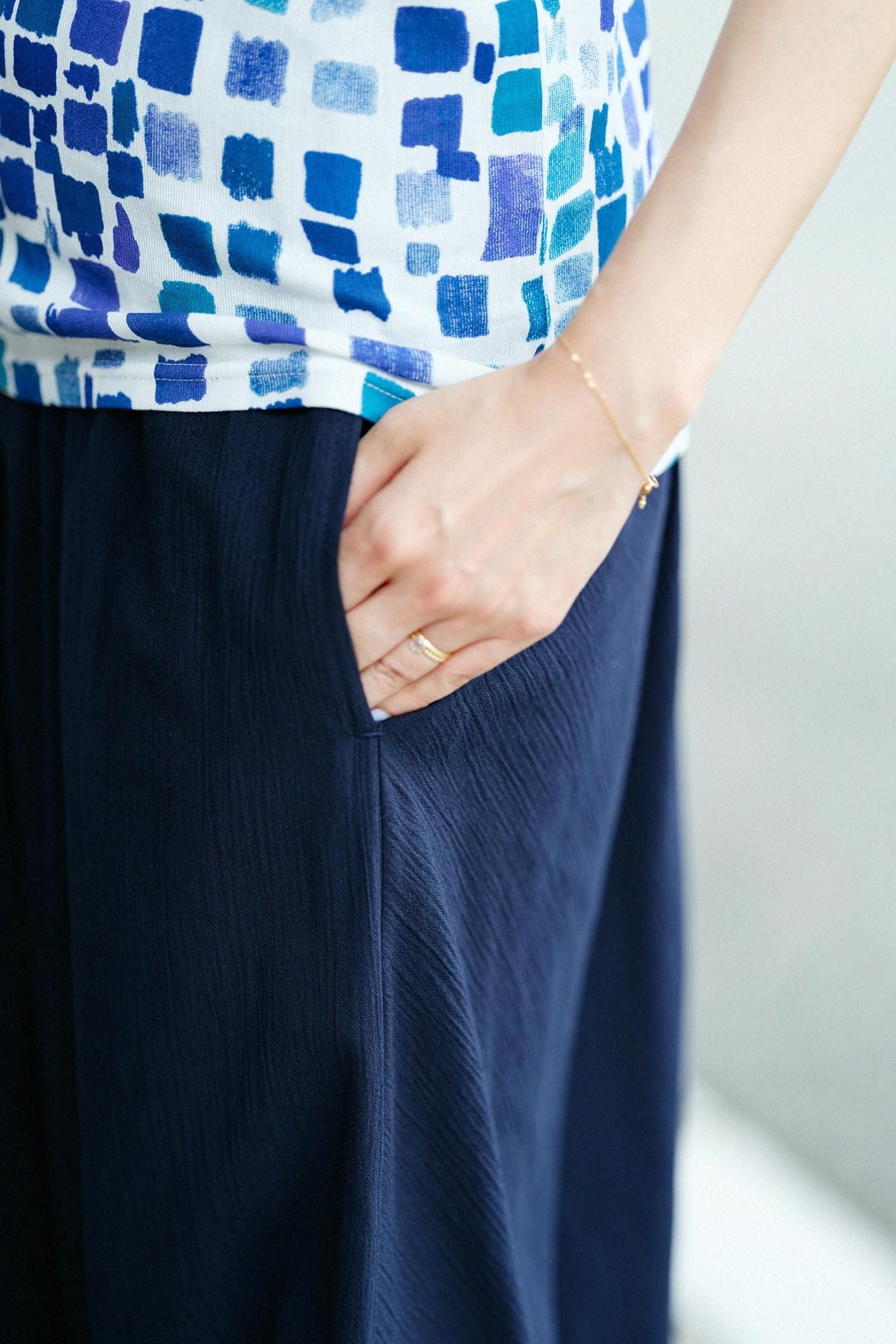 高島縮棉 20/20富士(飛鼠褲)2.0 /藍黑色