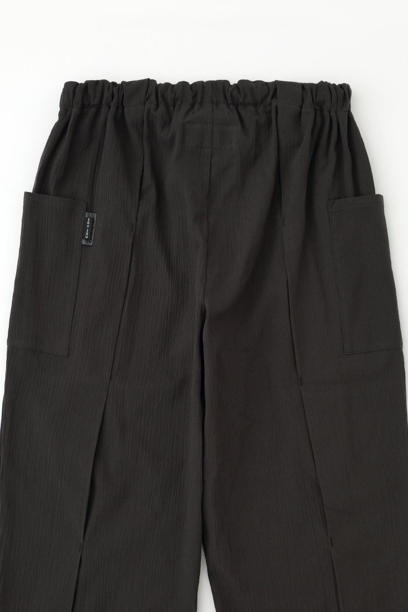 Chizimi Cotton 20/20 Pleated Skinny Pants / Dark Grey