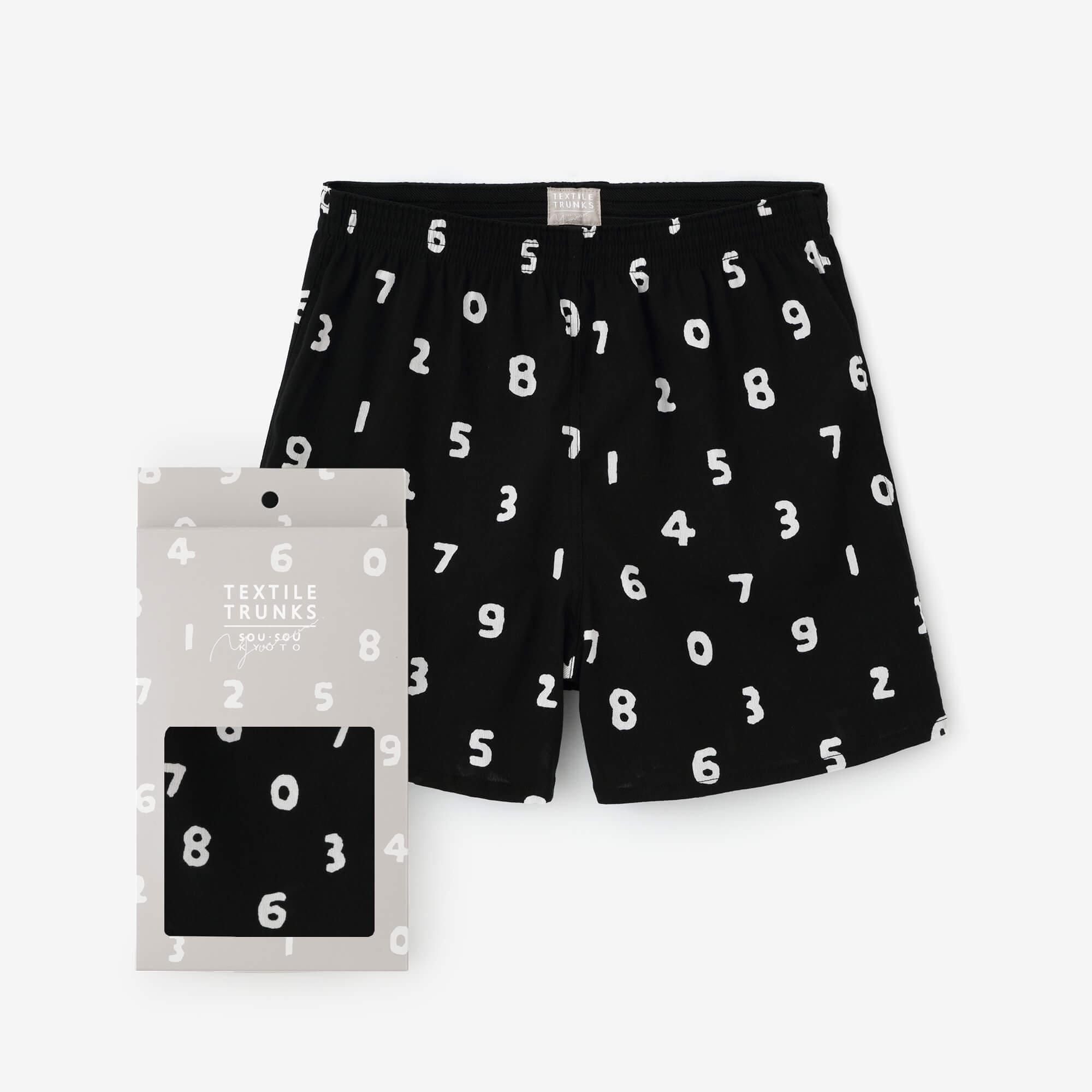 高島縮 40/40 テキスタイルトランクス／SO-SU-U 濡羽色（ぬれば