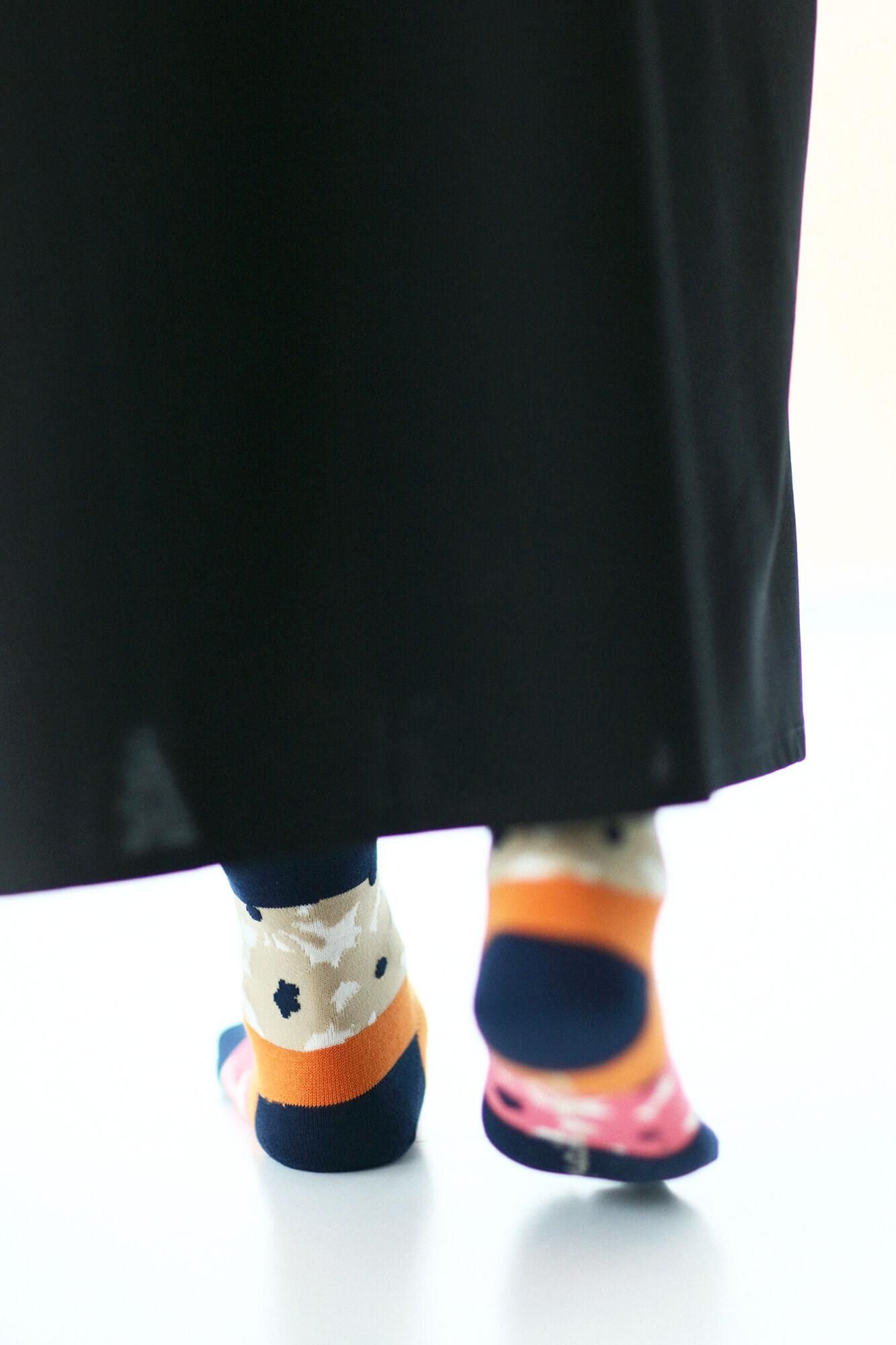 Round Toe Tabi Socks (Mid-calf)/Oraka【Women Size Only】