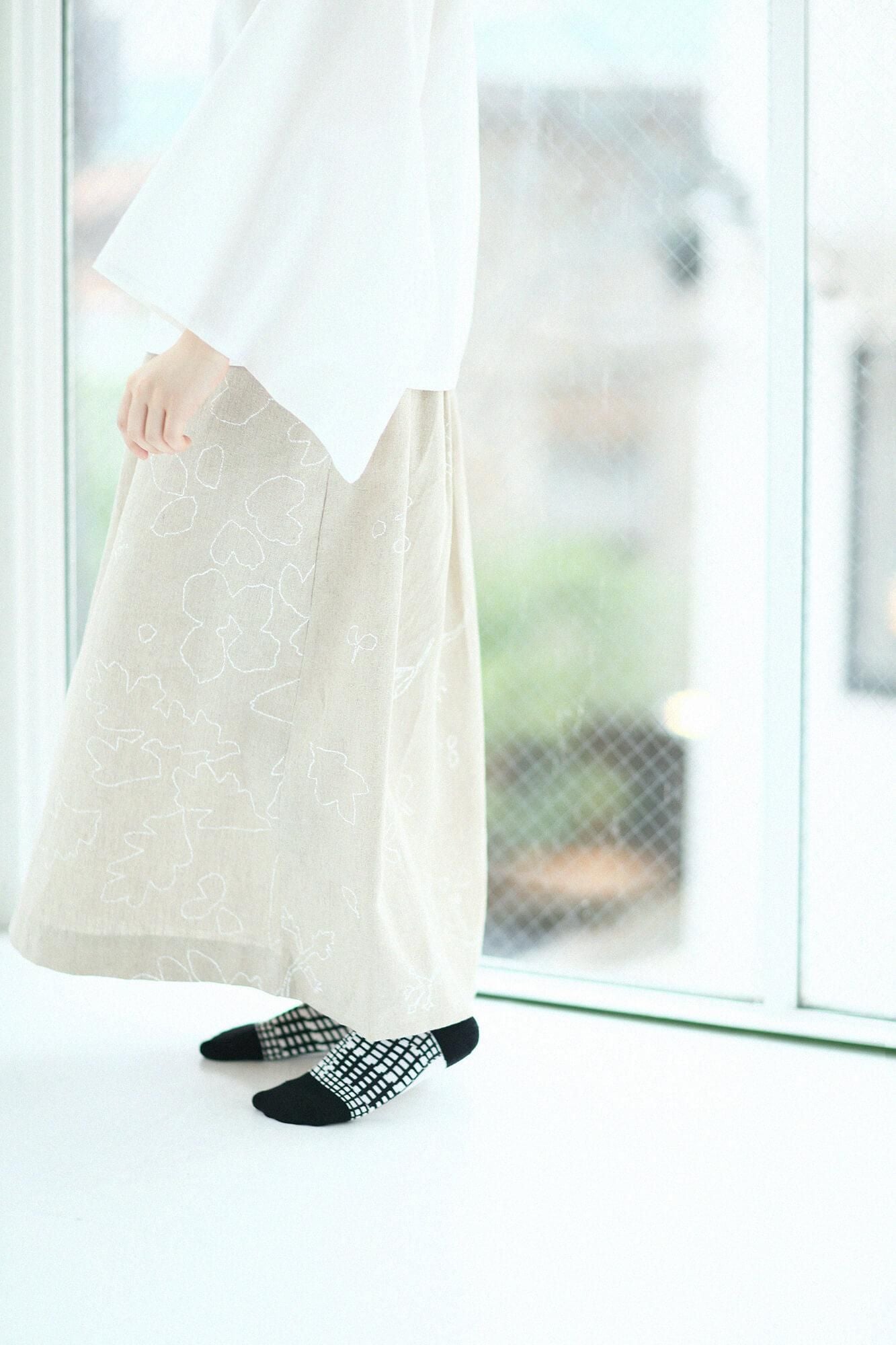 Round Toe Tabi Socks(Low-cut)/Bamboo Lattices