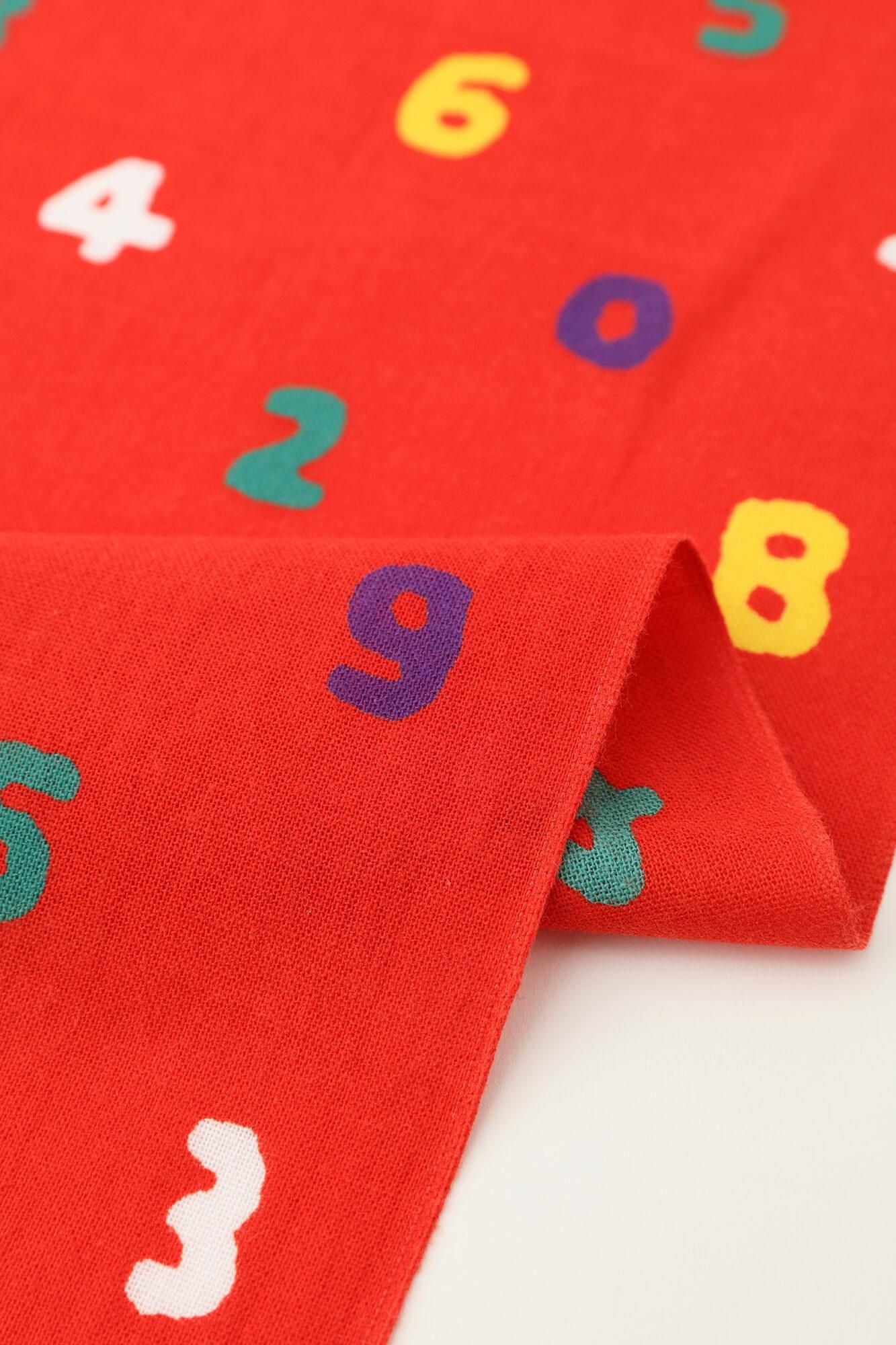 Isemomen Cotton Textile Handkerchief(Short)/ SO-SU-U Gogyo (Five Elements) Fire