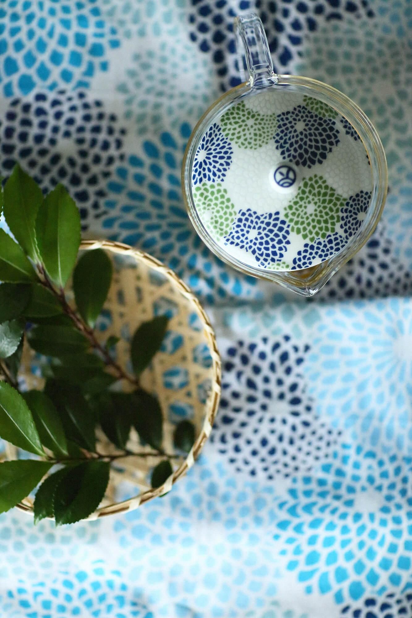 ISE Cotton Textile Tenugui / Chrysanthemum Skewer (Ryo)