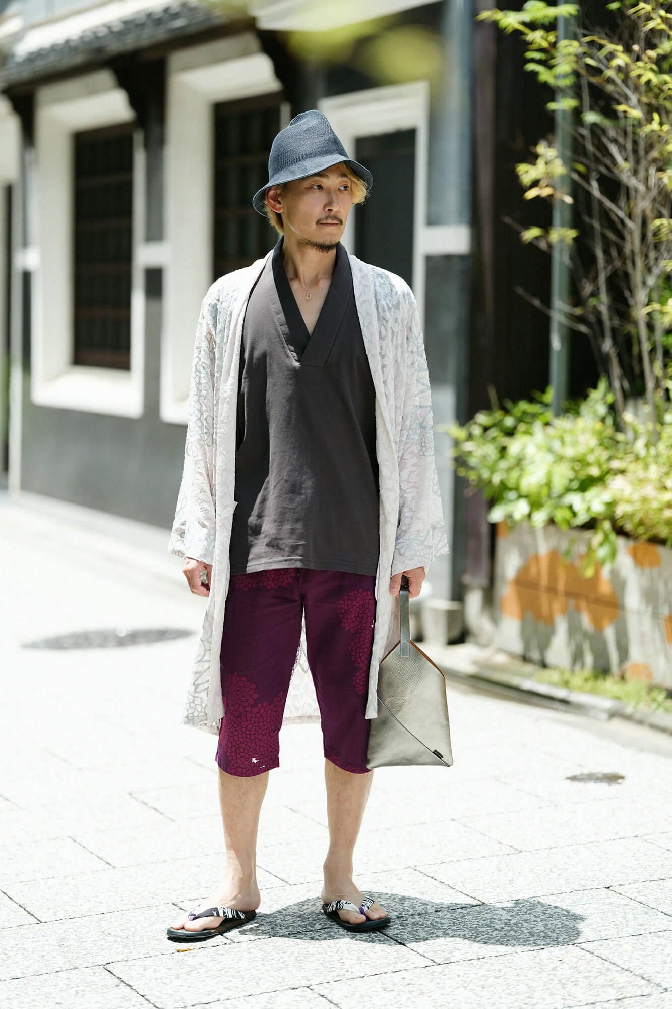 【官網限定】高島縮棉 40/40無袖風靡/深灰色