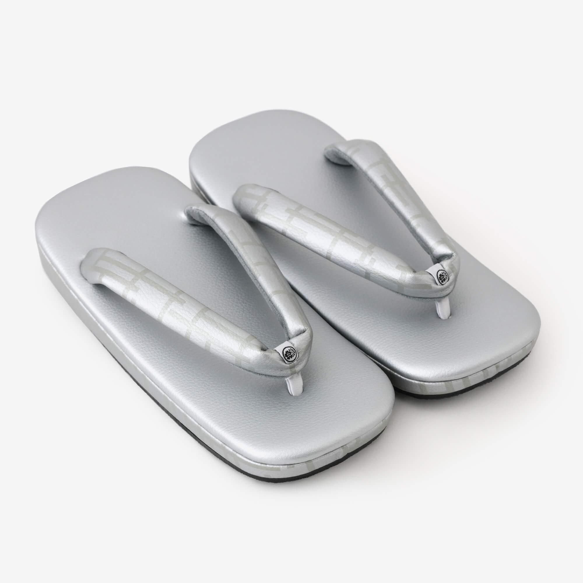 西陣草履/柵欄 燻銀色