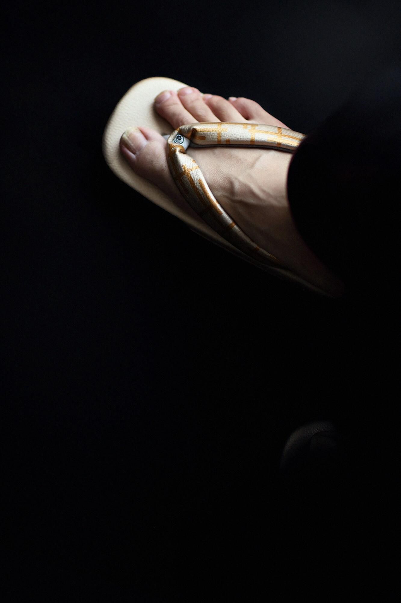 Nishijin Sandals / Fence Smoked Gold