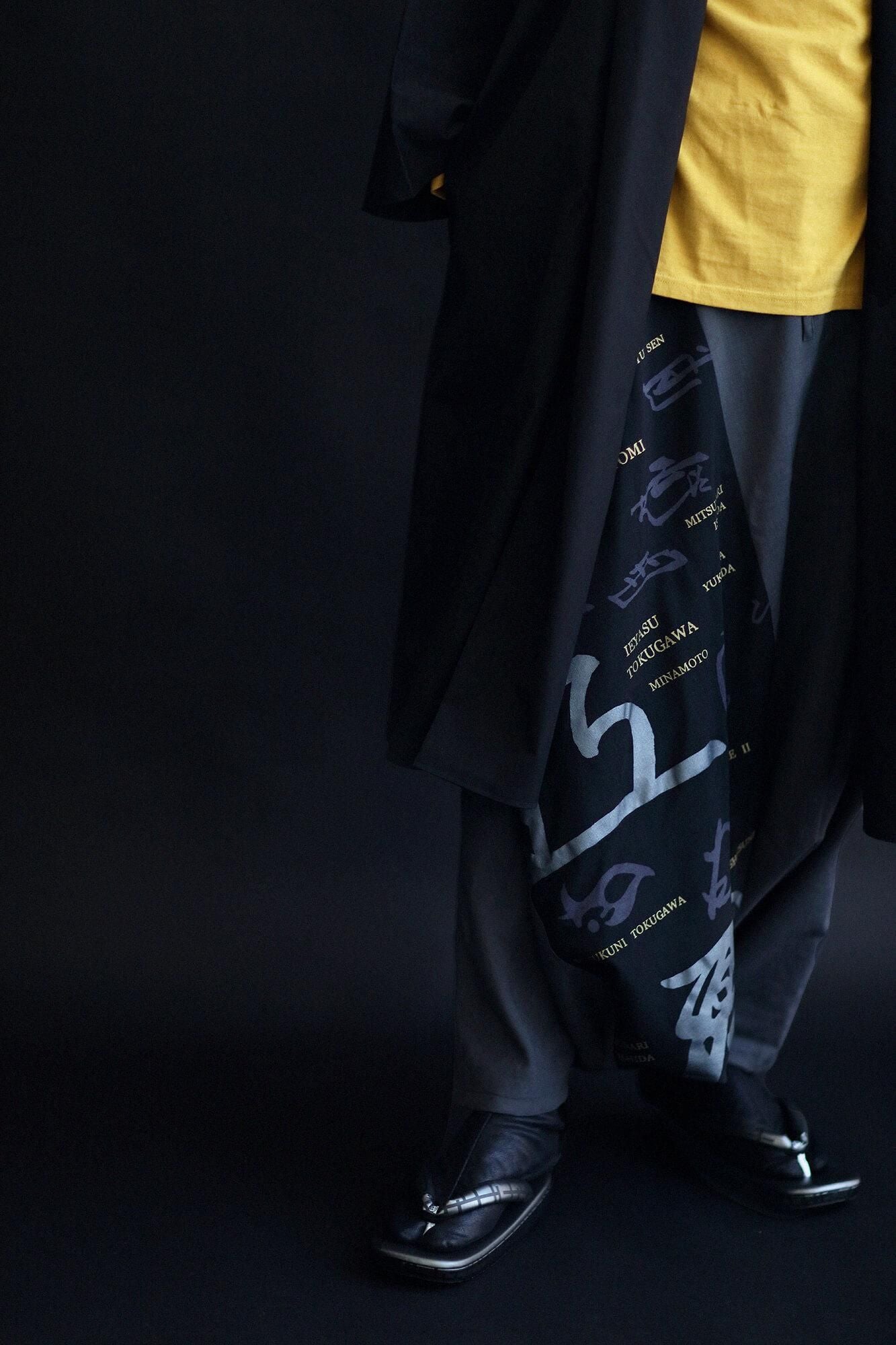 西陣草履/柵欄 黒鉛色