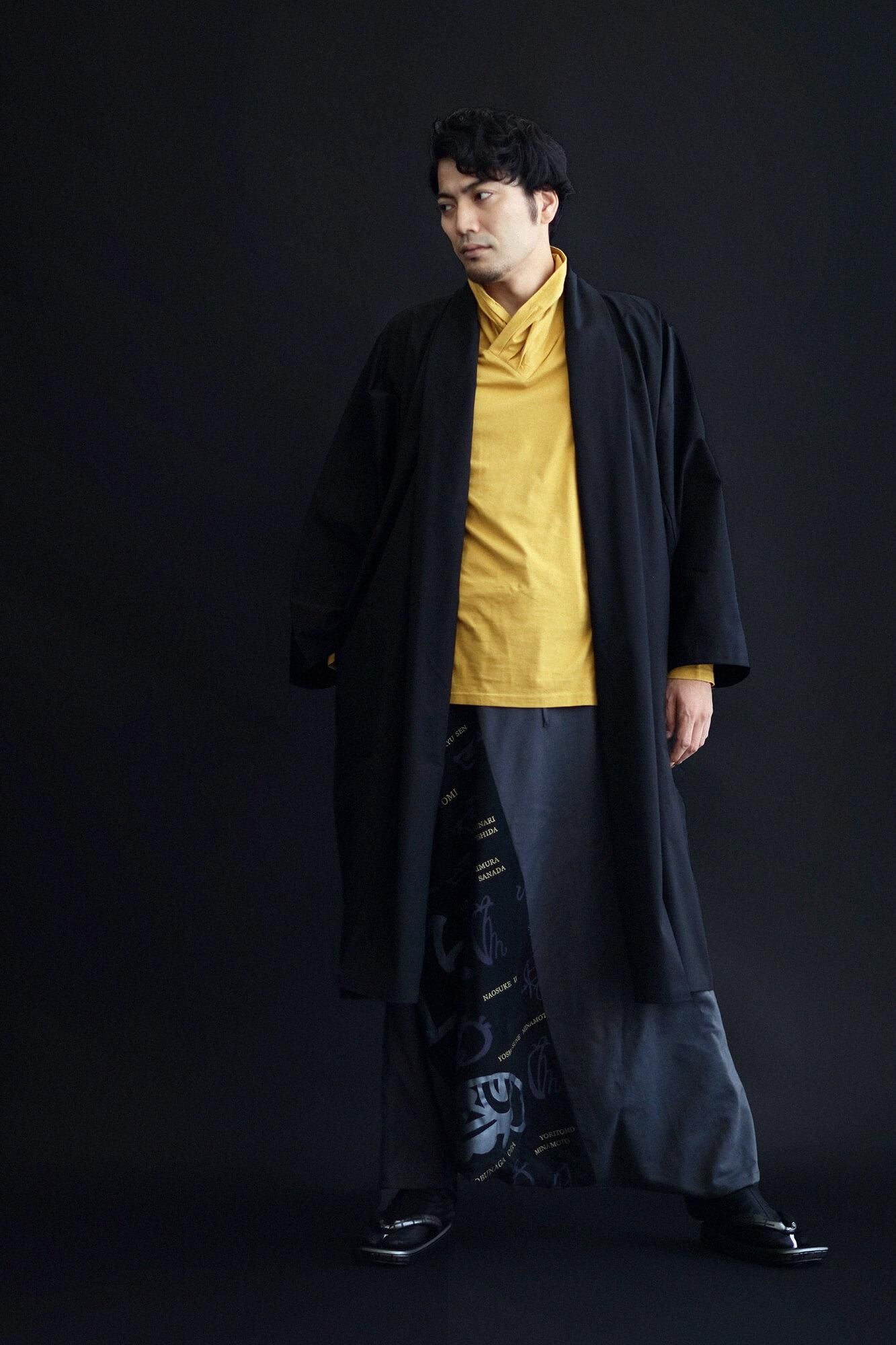 西陣草履/柵欄 黒鉛色