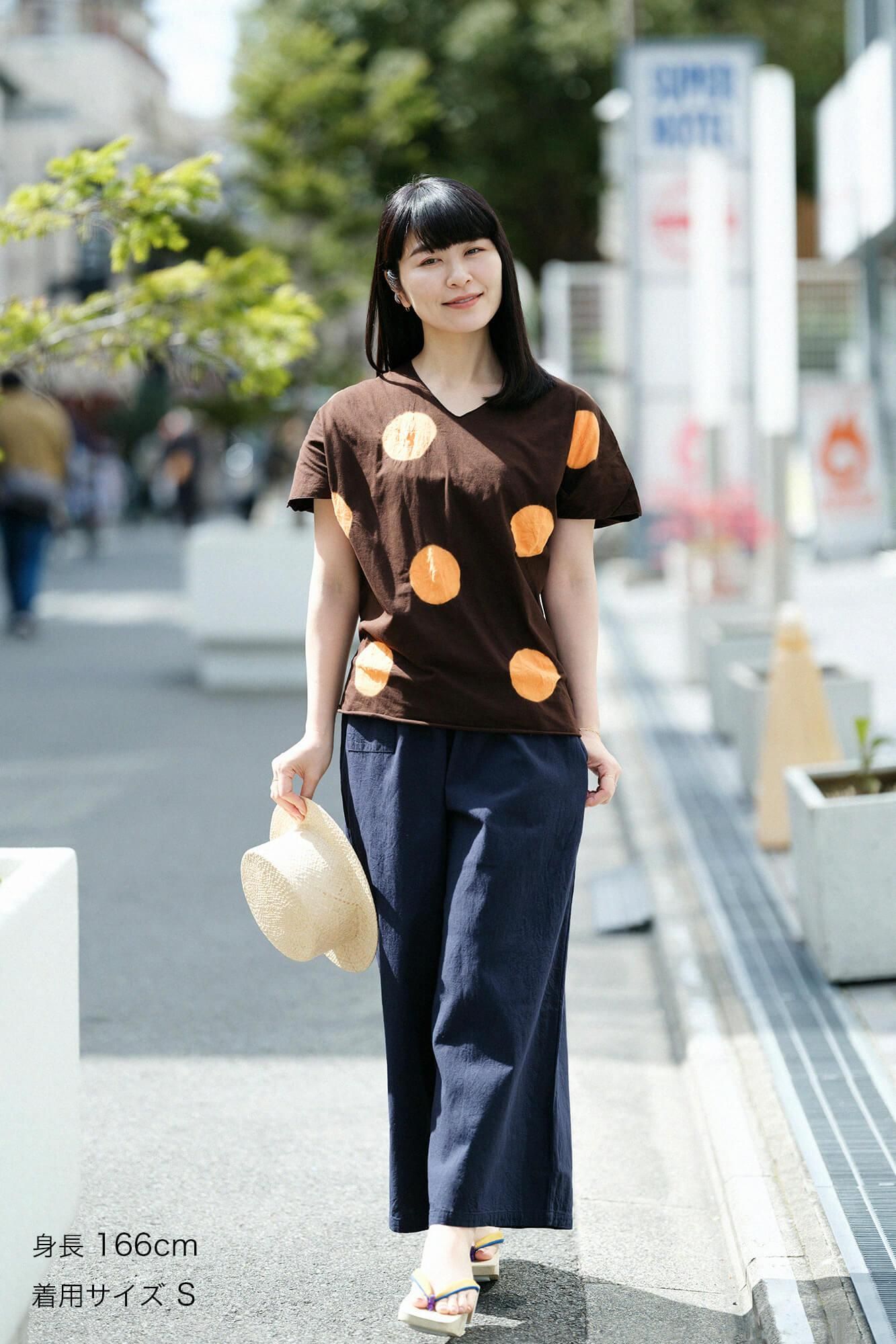 吸烟无袖吉班/大圆点宪法颜色x黄色(kiakka)