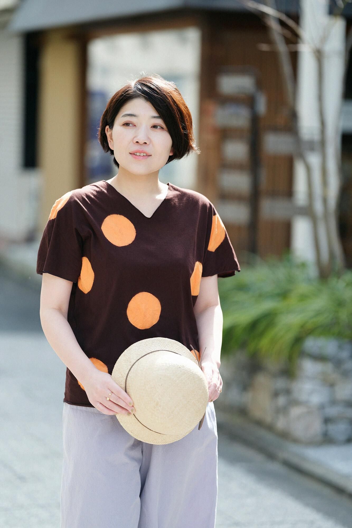 吸烟无袖吉班/大圆点宪法颜色x黄色(kiakka)