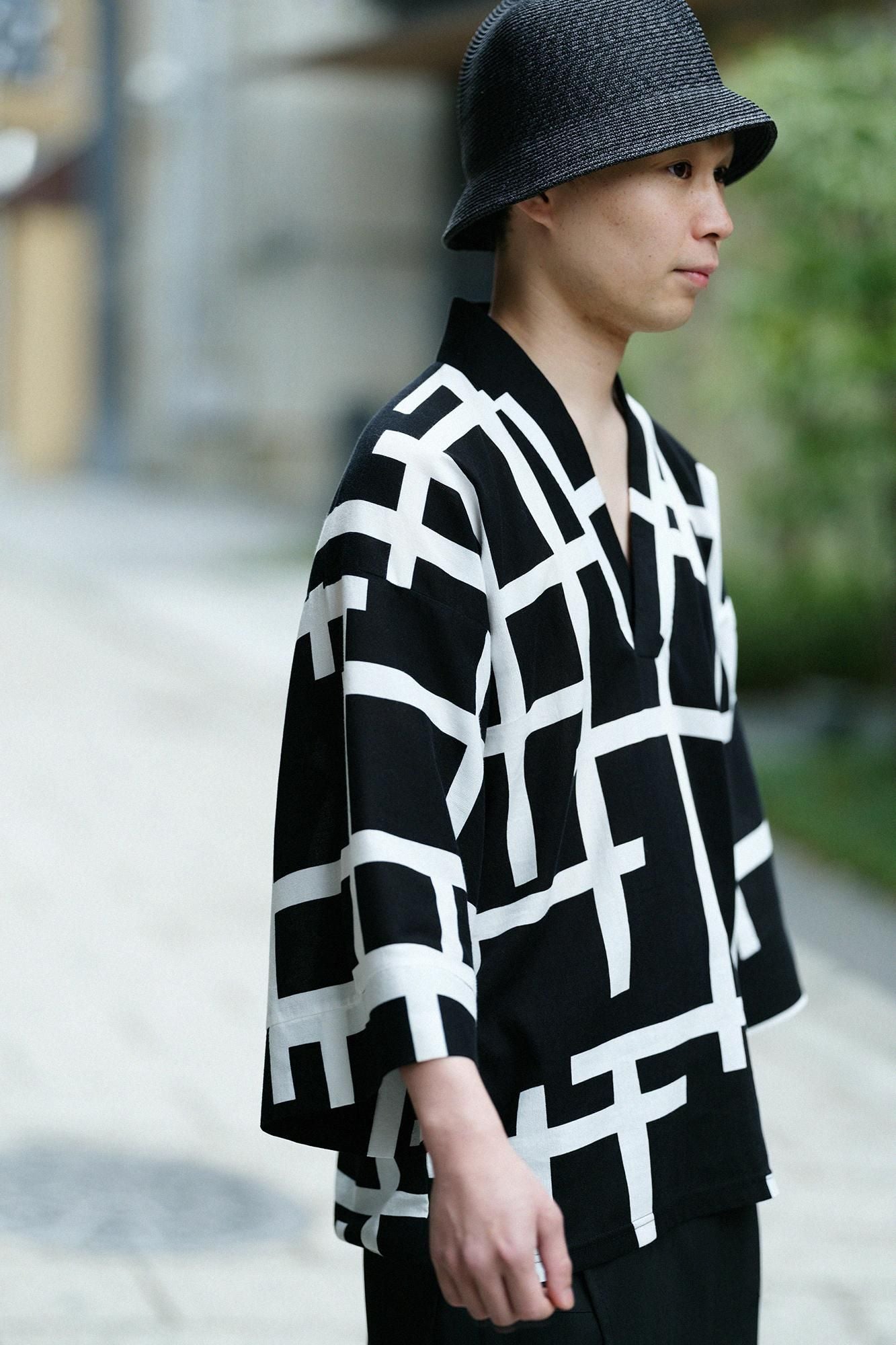 高島縮棉40/40 風靡上衣/柵欄