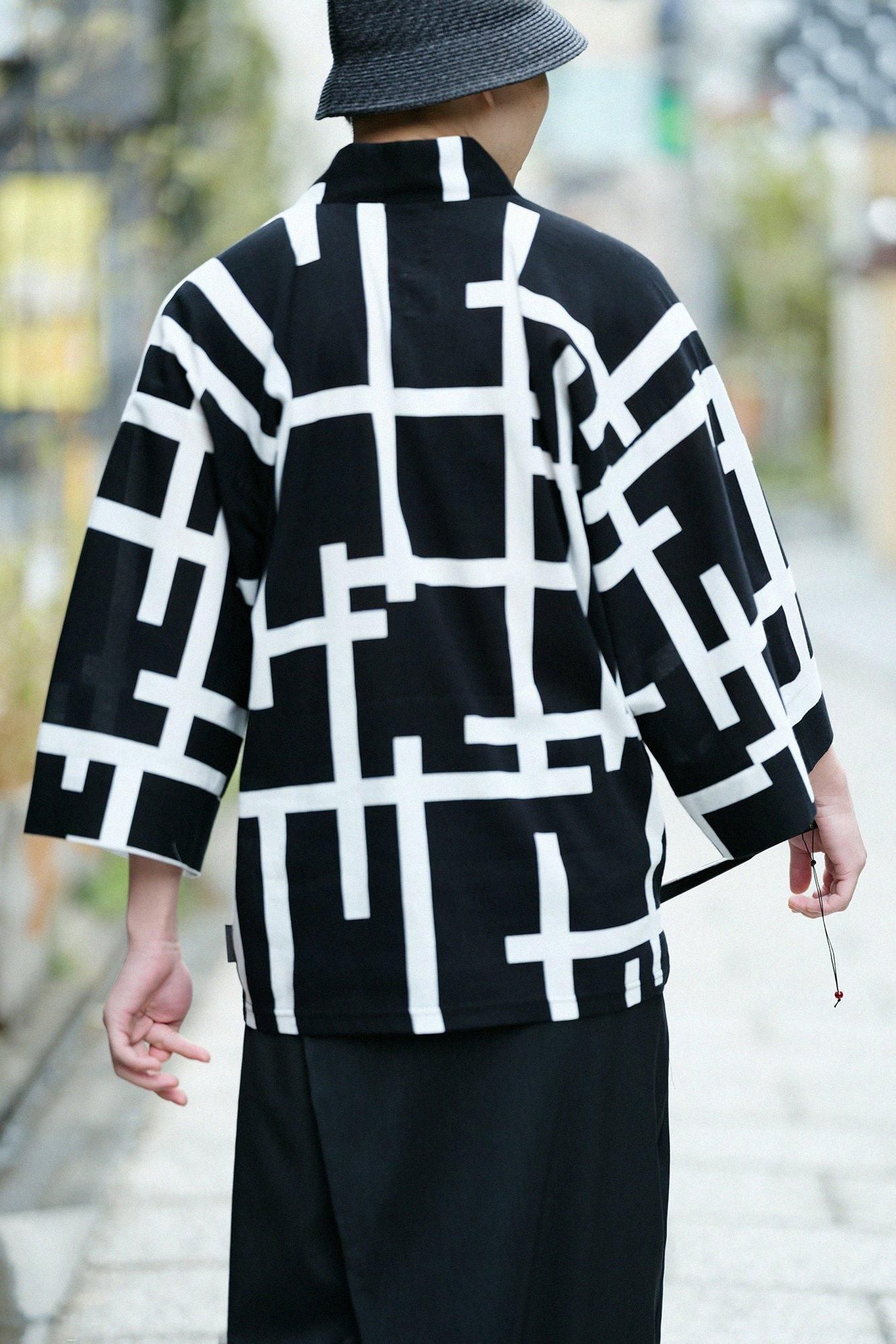 高島縮棉40/40 風靡上衣/柵欄