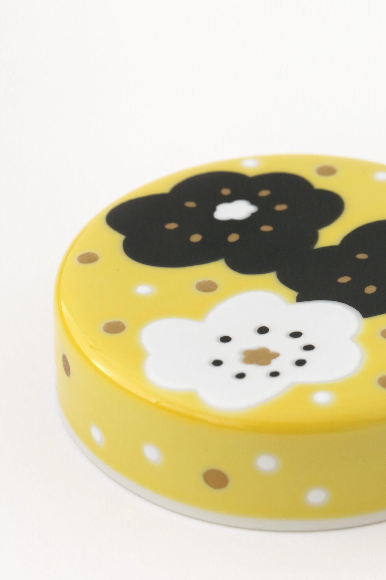 Kutani-Ware-Musterdeckel (Kakubin) / Lächeln