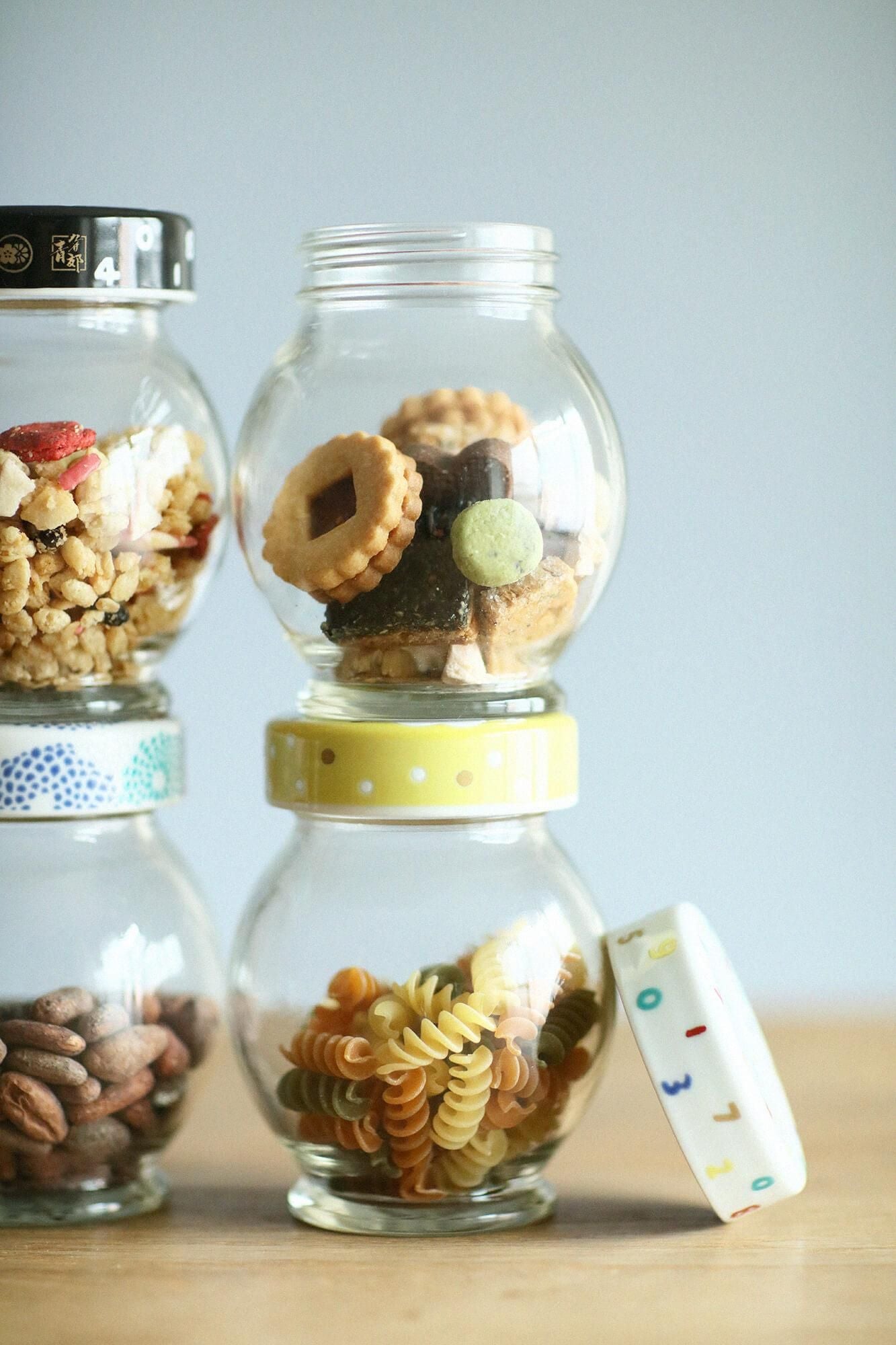 Kutani-Ware-Musterdeckel (Maru-Flasche)/Lächeln