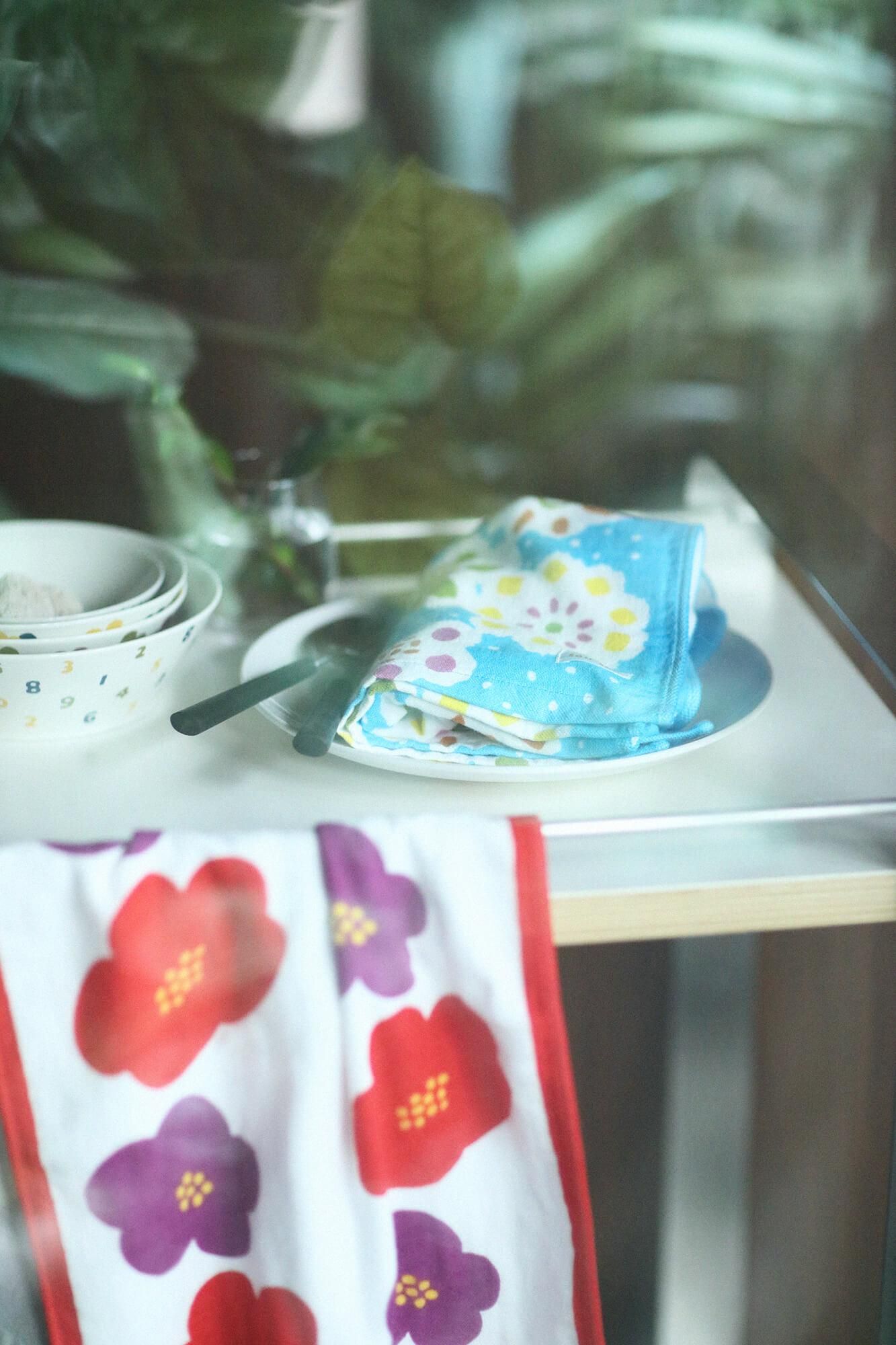 SOU・SOU×Marushin Face Towel / Hanatsubaki