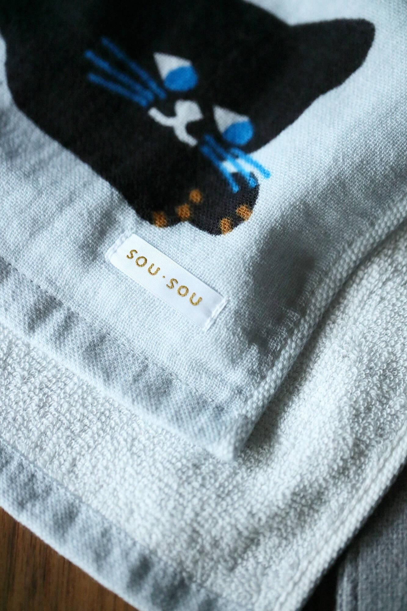 SOU・SOU×Marushin Gesichtshandtuch/Katze