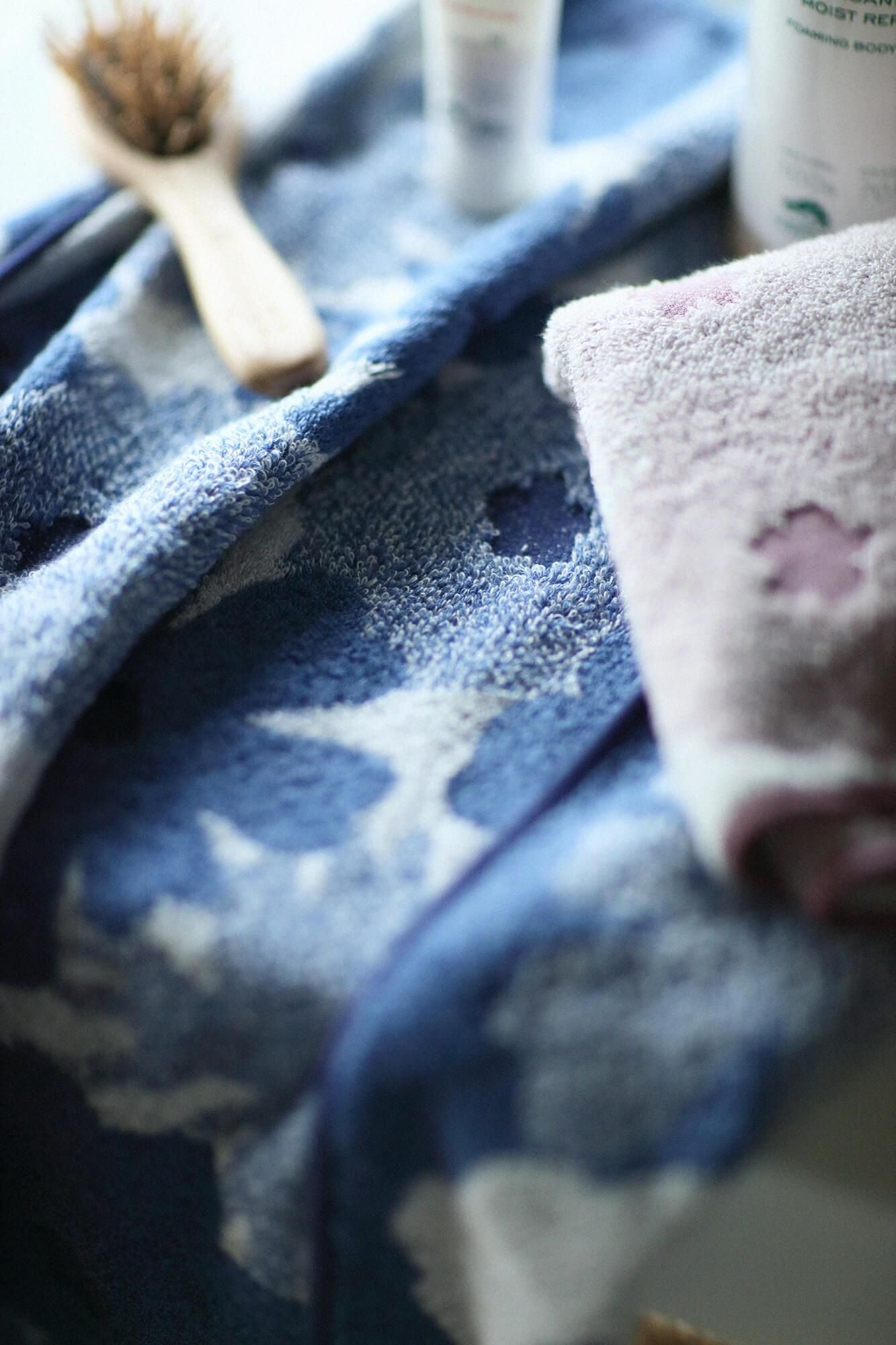 SOU・SOU×Marushin Bath Towel/Oraka Soft Ultramarine(Usukenjou)