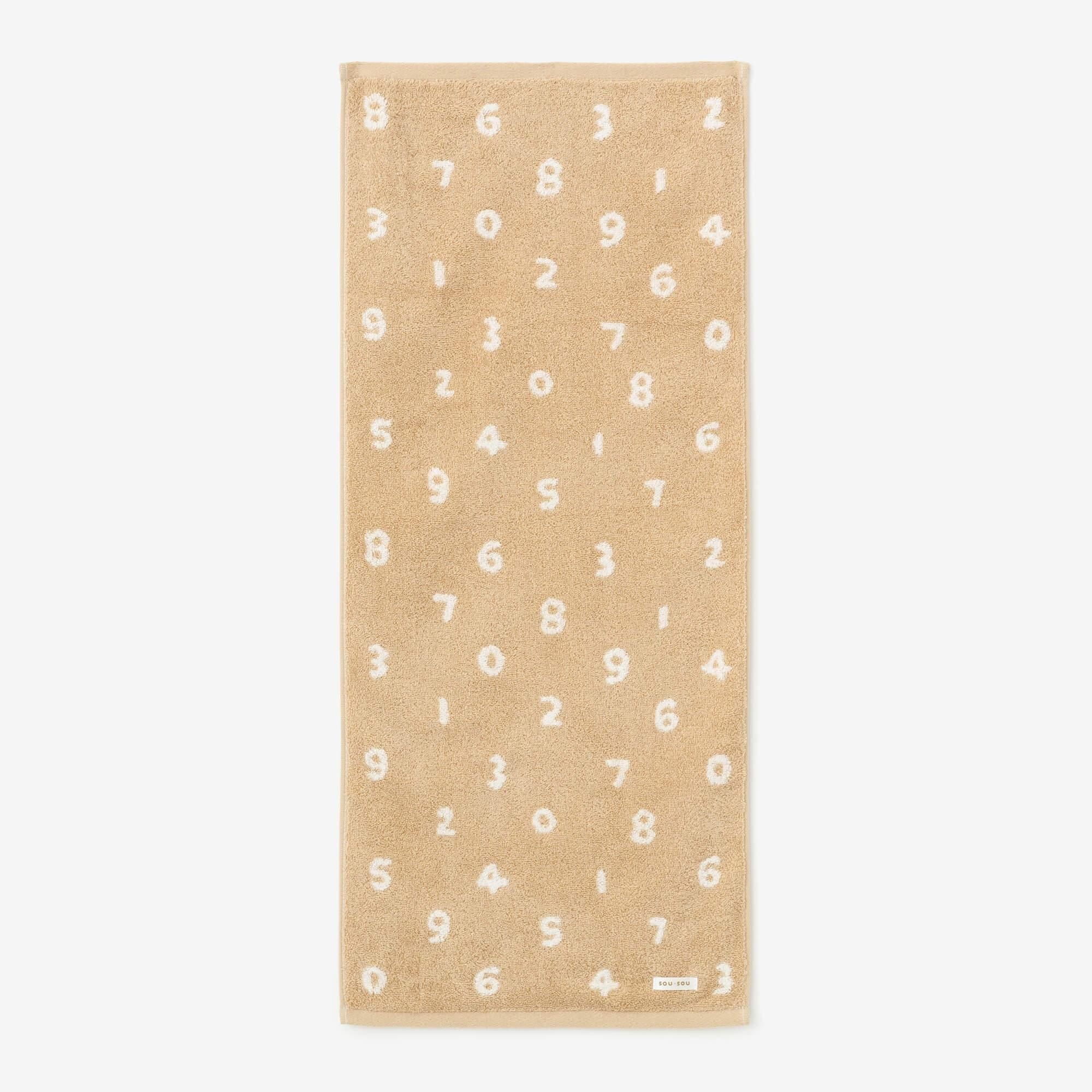 SOU・SOU×丸眞 フェイスタオル/SO-SU-U 淡(たん) 淡香色(うすこういろ)