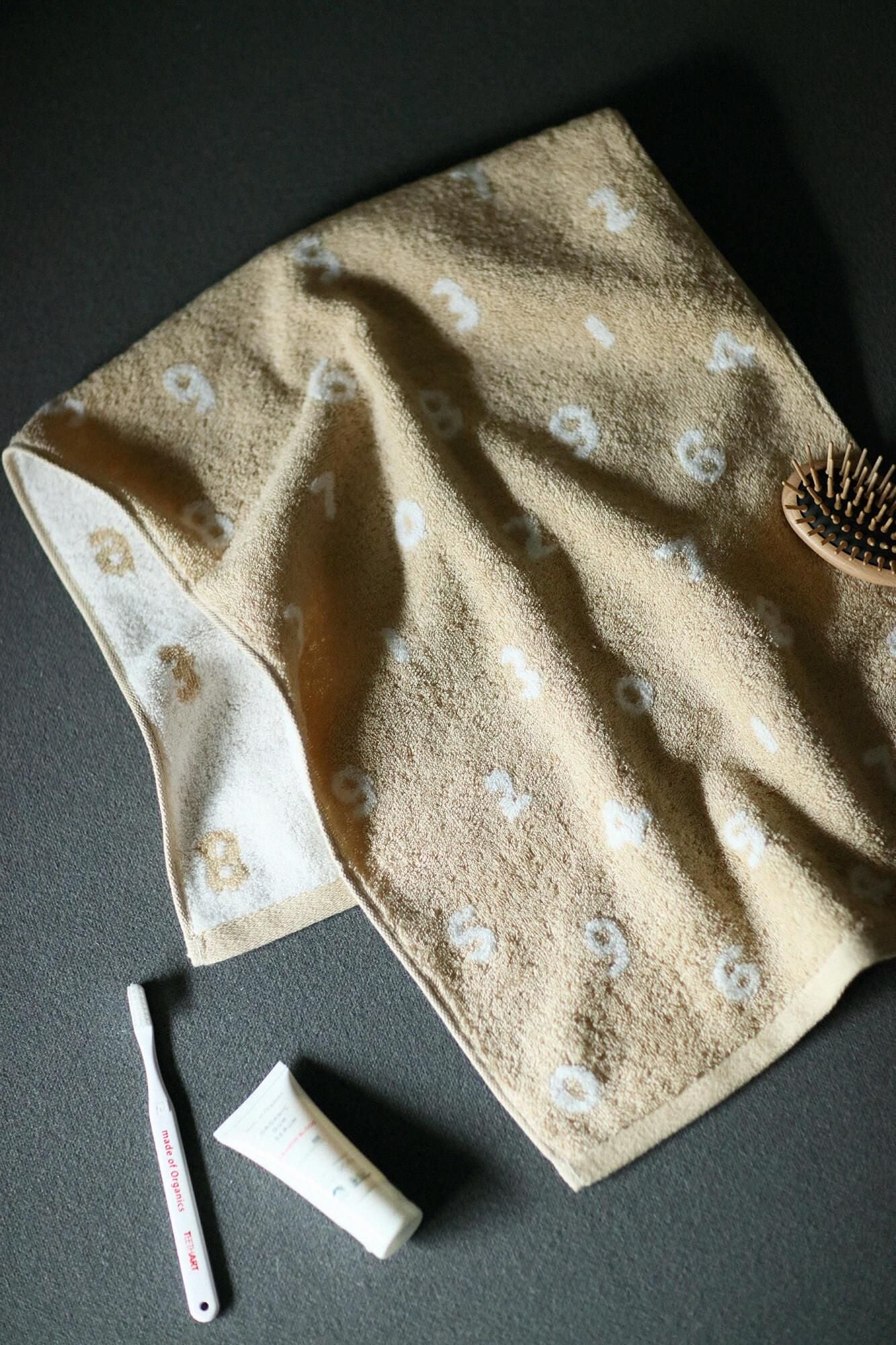 SOU・SOU×丸眞 フェイスタオル/SO-SU-U 淡(たん) 淡香色(うすこういろ)