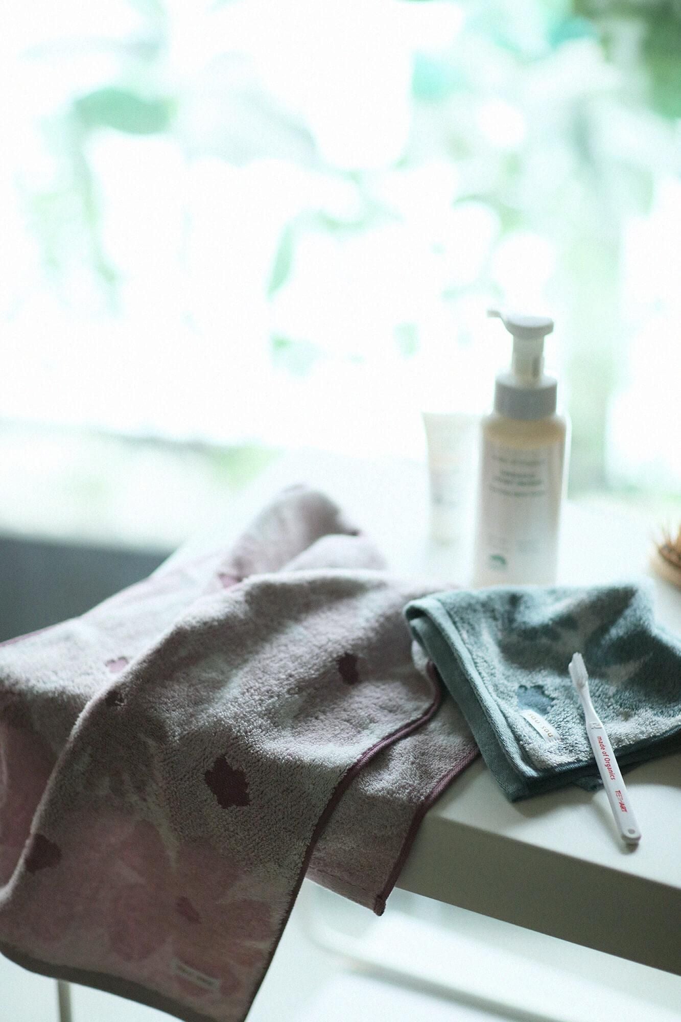 SOU・SOU×丸眞 フェイスタオル/おおらか 梅鼠(うめねず)